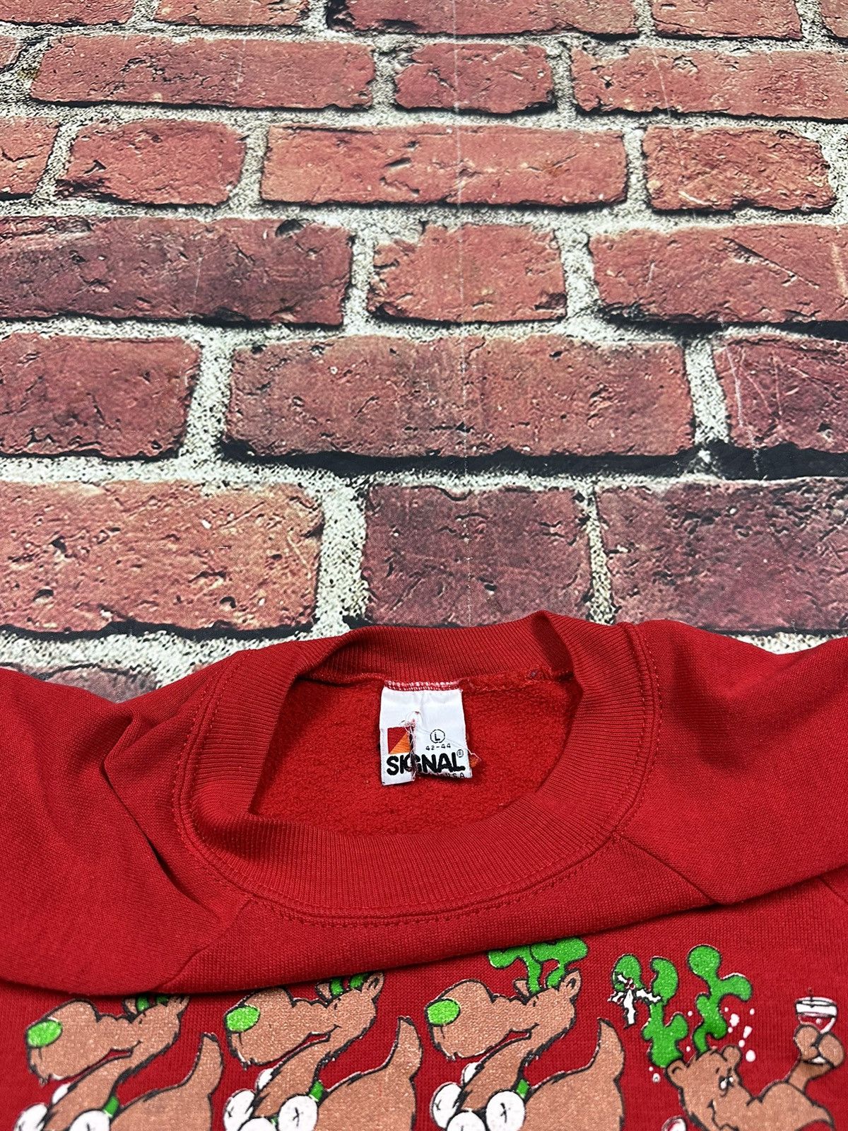 Vintage Vintage Reindeer Dasher Blitzed Drunk Christmas Sweatshirt Size US L / EU 52-54 / 3 - 7 Thumbnail
