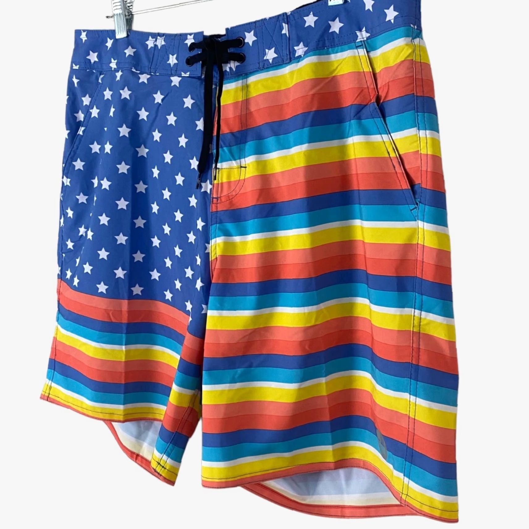Body Glove VINTAGE Body Glove La Concha USA Board Shorts Blue Mens XL 36 American Flag Print Size US 36 / EU 52 - 3 Thumbnail