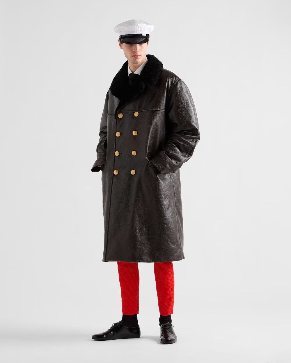 Prada o1bcso1str1025 Nappa Jacket in Brown Size US S / EU 44-46 / 1 - 6 Thumbnail