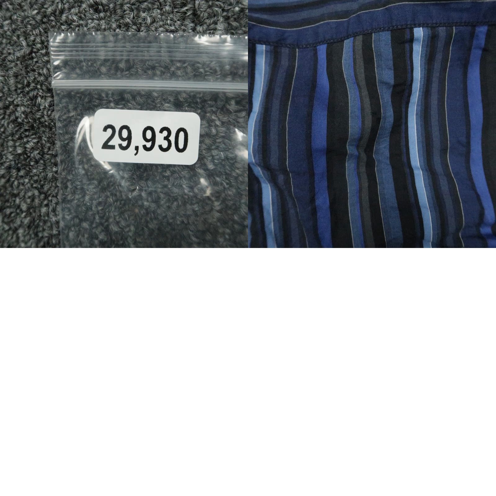 Etro ETRO Blue Black Striped Button-Up Shirt Mens Large Long Sleeve Slim Fit Italy Size US L / EU 52-54 / 3 - 8 Thumbnail