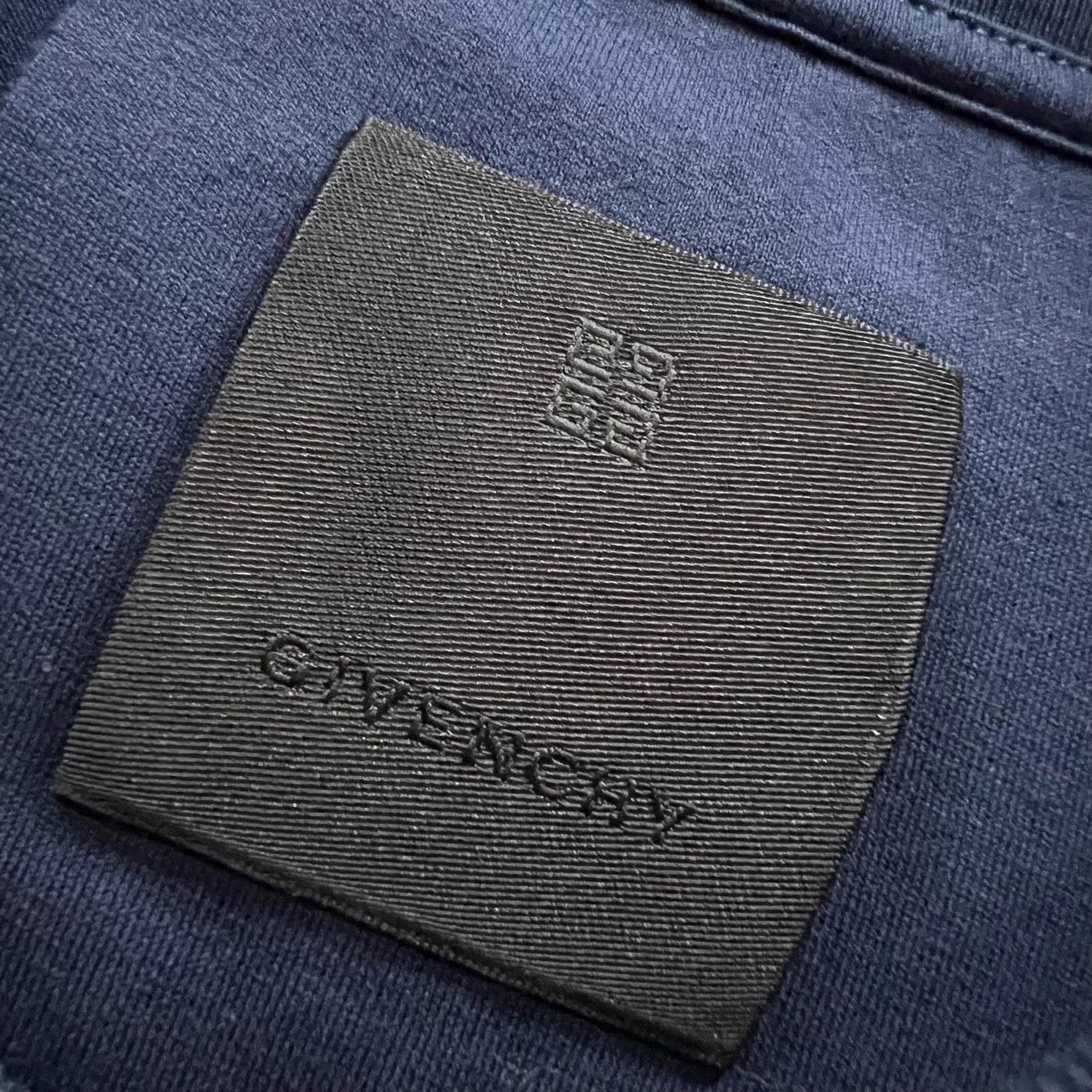 Givenchy Givenchy Navy Logo Print Short Sleeve M Size M / US 6-8 / IT 42-44 - 2 Thumbnail