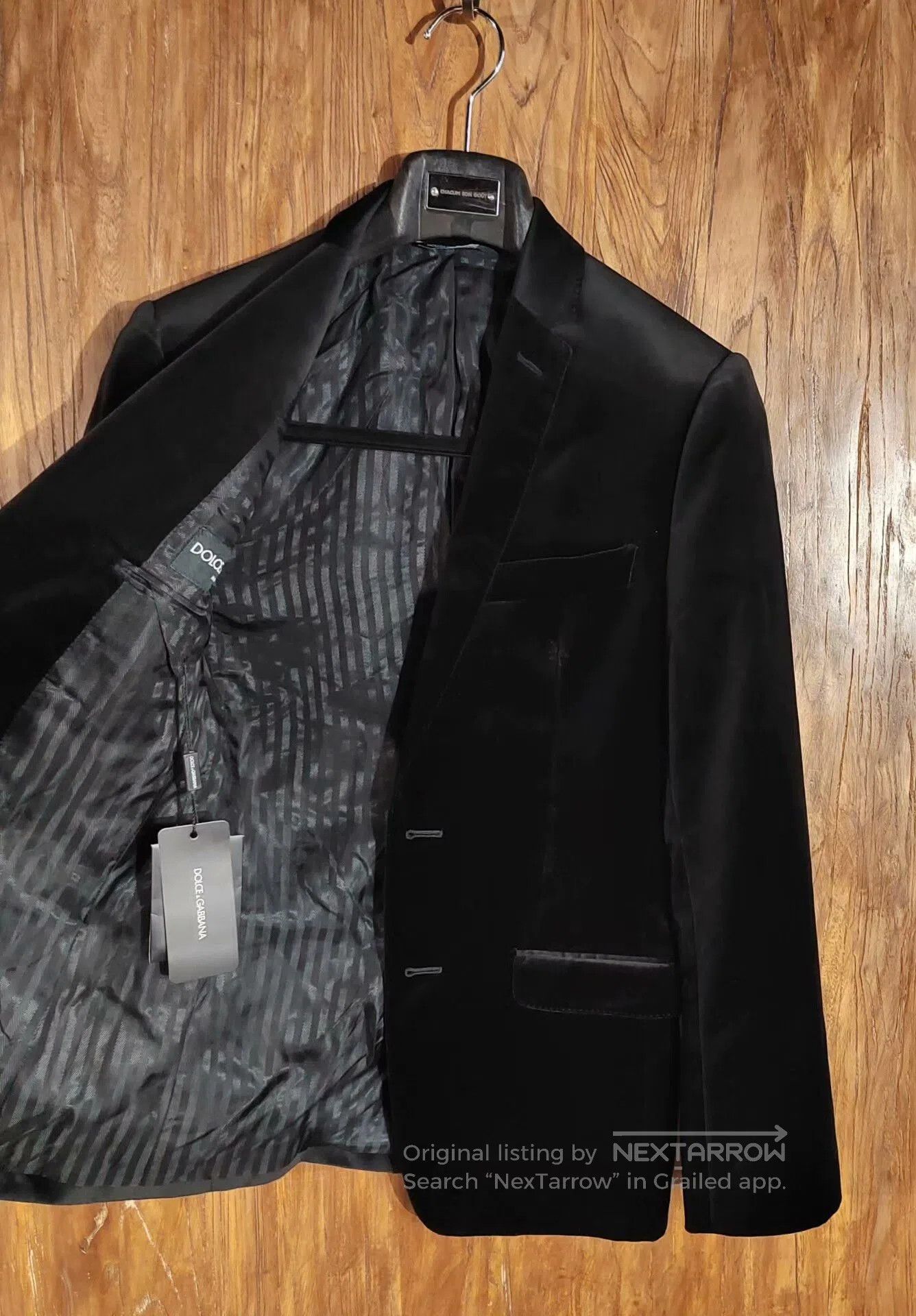 Dolce & Gabbana Dolce & Gabbana Black Velvet Blazer. Size US S / EU 44-46 / 1 - 2 Thumbnail
