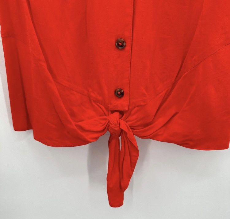 Anthropologie Anthropologie “Maeve” Collared Button Down Tie-Waist Blouse Size L / US 10 / IT 46 - 6 Thumbnail