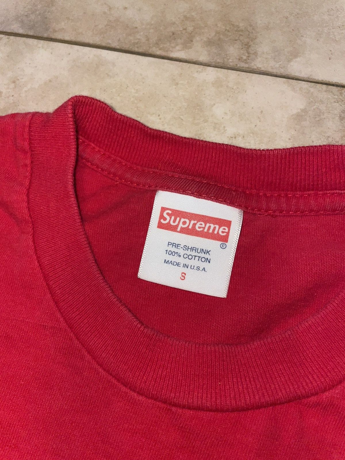 Supreme Supreme Ripple L/S Long Sleeve Tee Red Small Size US S / EU 44-46 / 1 - 4 Thumbnail