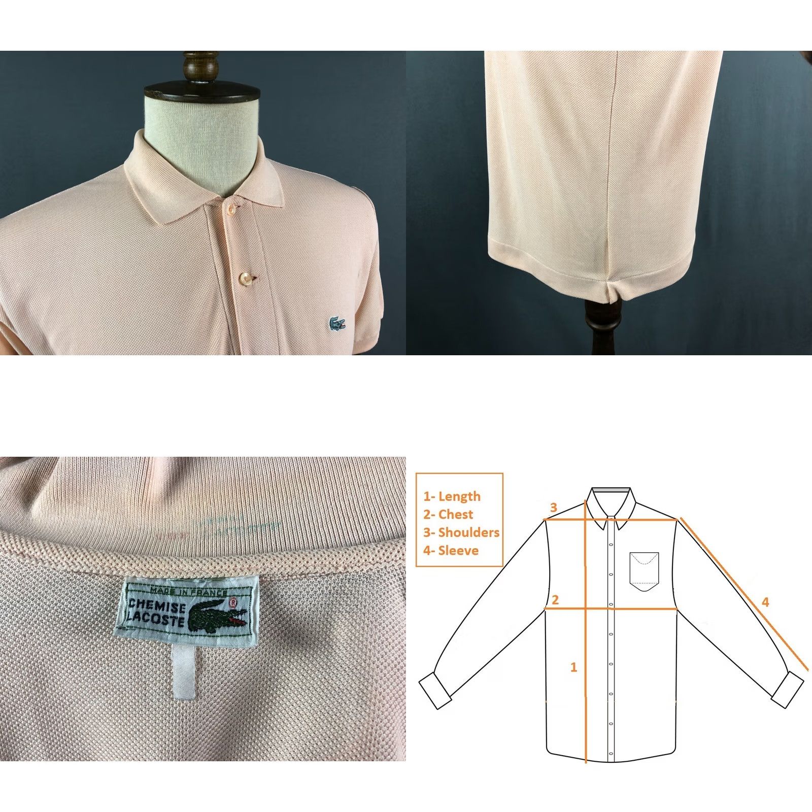 Lacoste Lacoste Polo Shirt Cotton Pink Men Vintage Short Sleeve Collared Jersey Logo Embroidered Size US M / EU 48-50 / 2 - 8 Thumbnail