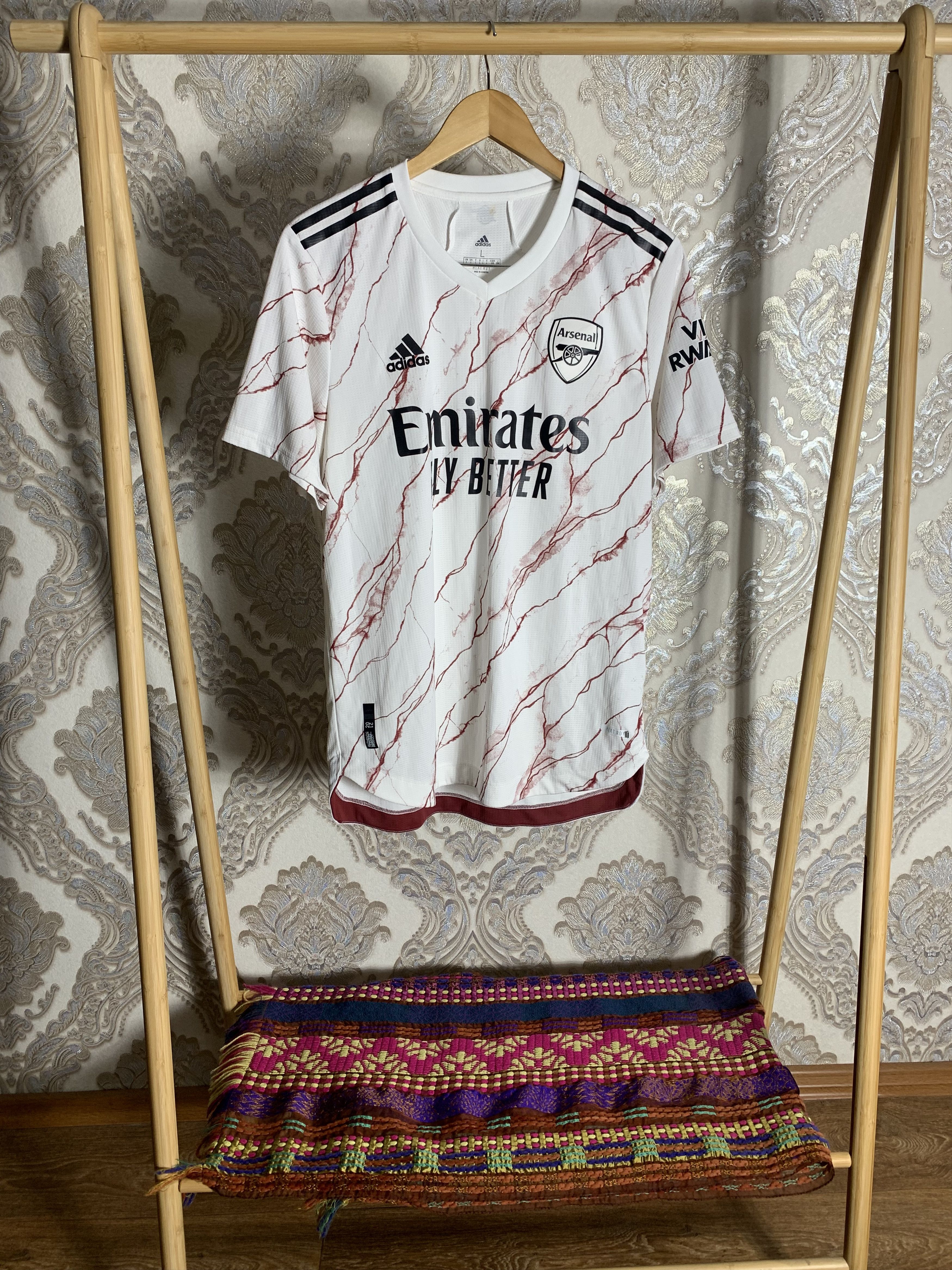 VINTAGE ADIDAS FC ARSENAL LONDON ENGLAND SOCCER JERSEY Y2K