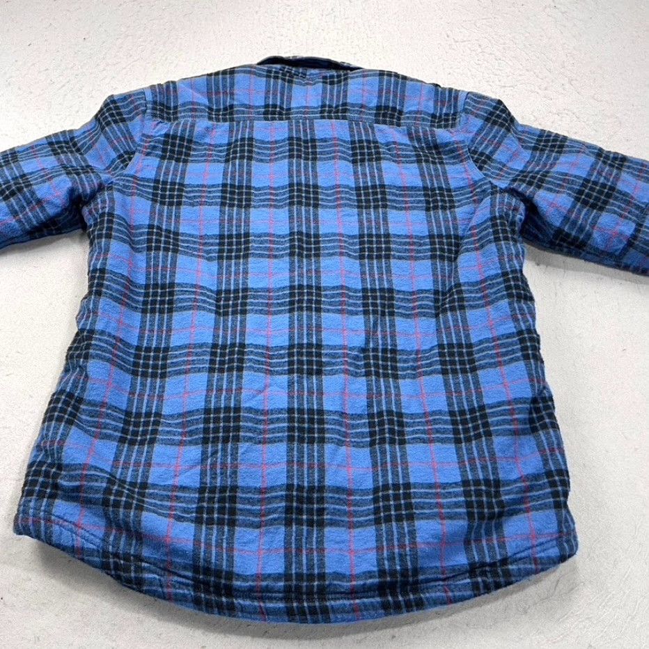 Vintage L.L. Bean Shirt Mens M Blue Plaid Flannel Shacket Heavy Sherpa Lined Vintage? No Size US M / EU 48-50 / 2 - 7 Thumbnail