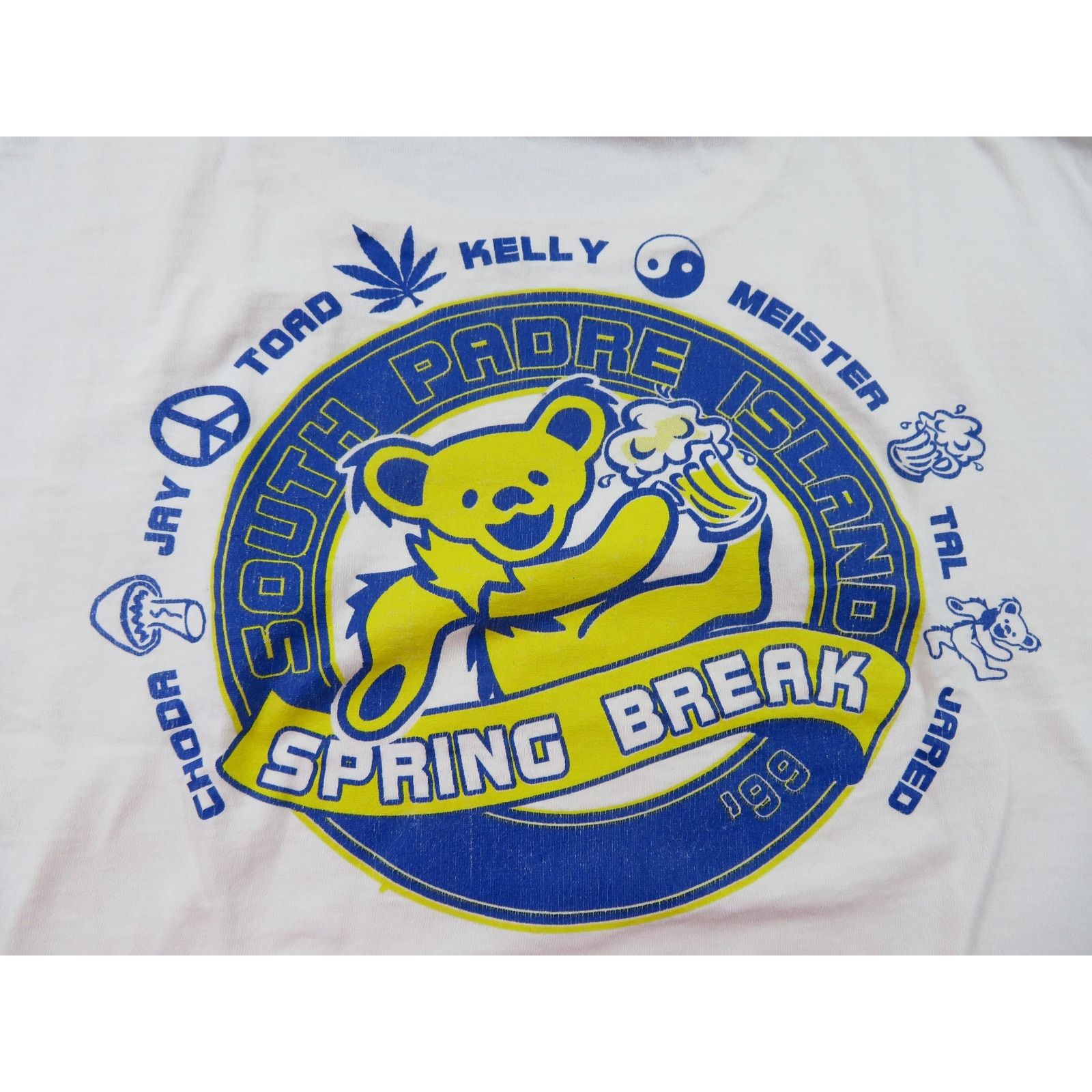 Fruit Of The Loom Grateful Dead Spring Break Bear With Beer T-shirt 2XL 1990s Size US XXL / EU 58 / 5 - 2 Thumbnail