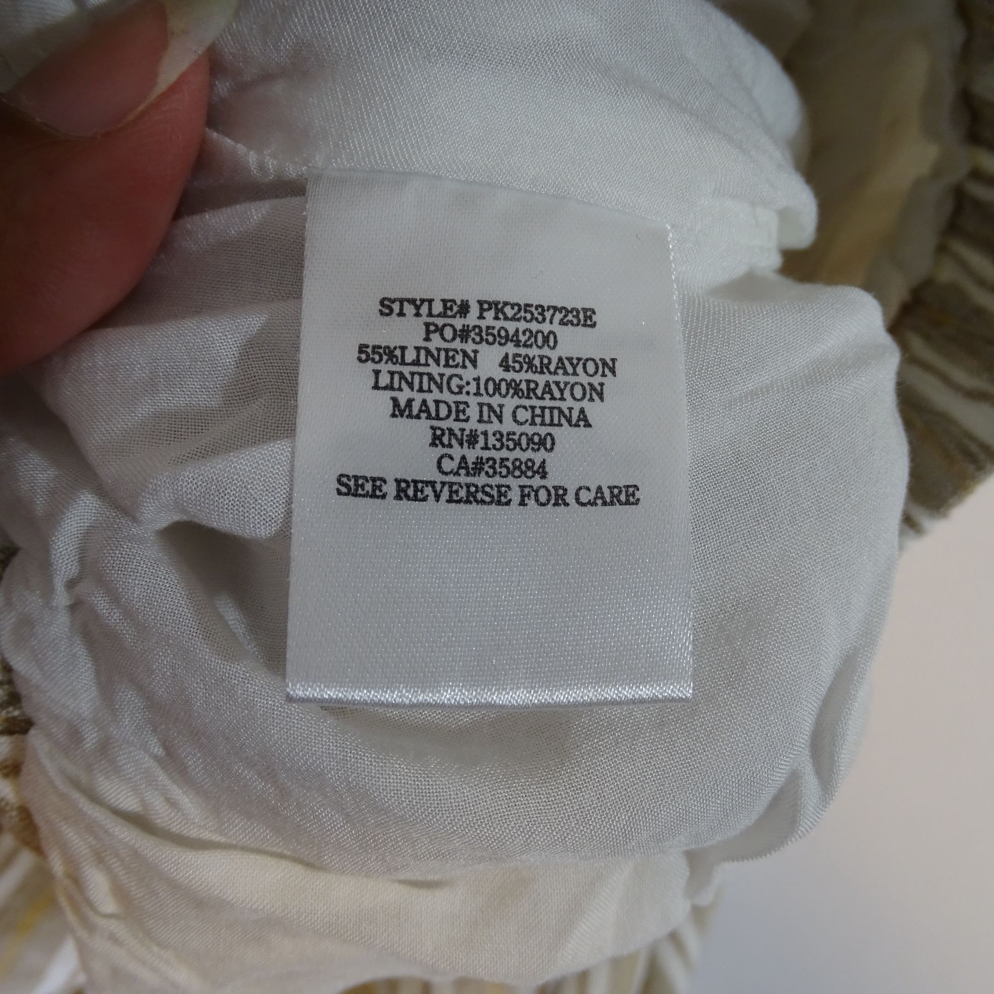 Z Supply Z Supply Evereve Tan White Stripe Maxi Skirt Size M Linen Size 28" / US 6 / IT 42 - 7 Thumbnail