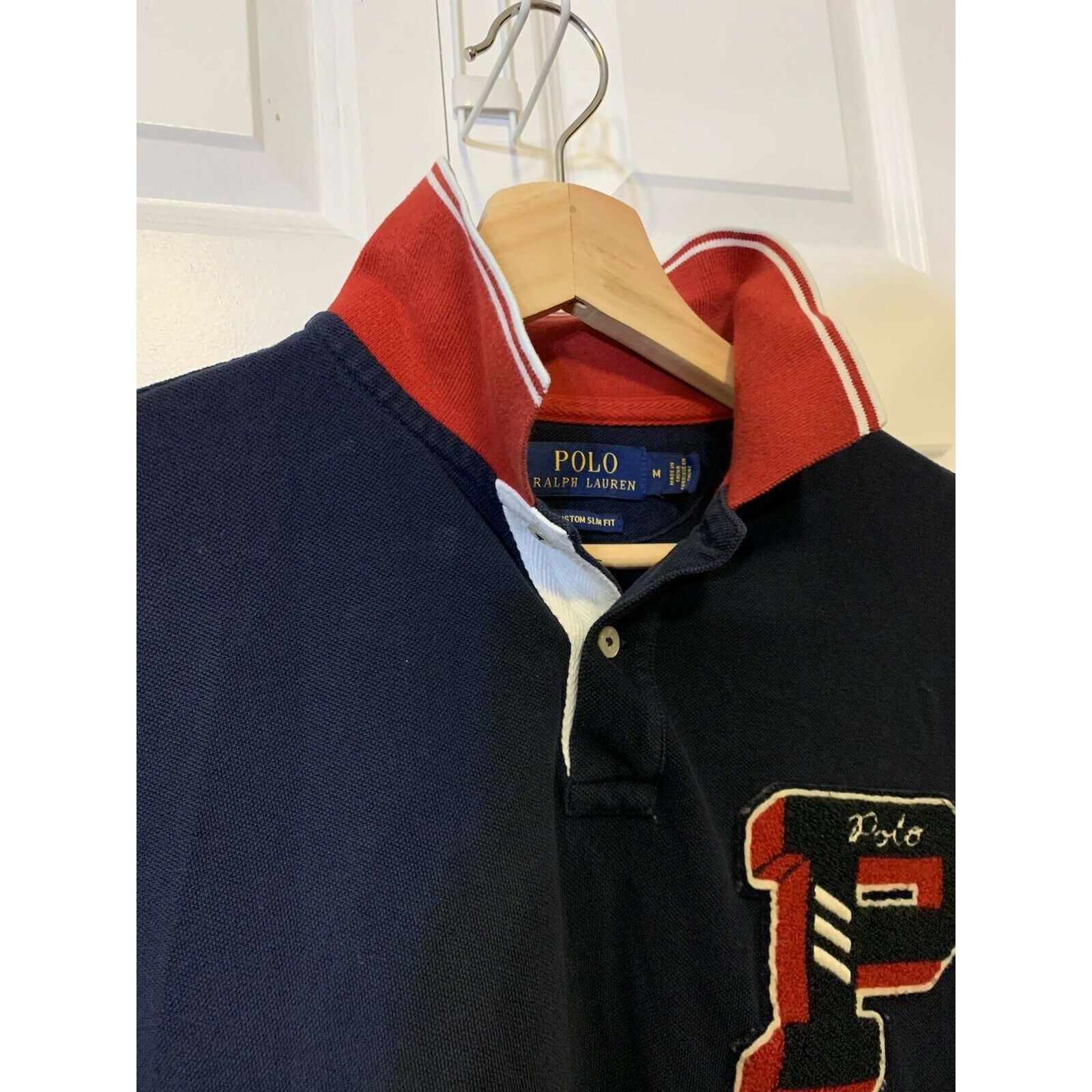 Polo Ralph Lauren VTG Polo by Ralph Lauren Men's M Rugby Polo Shirt Spell Out Size US M / EU 48-50 / 2 - 7 Thumbnail