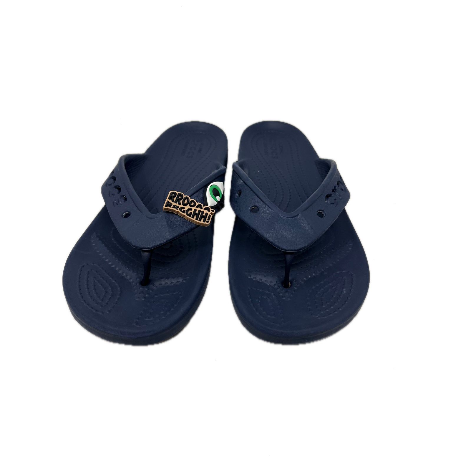 Crocs Crocs Blue Slides Flip Flops w/ Jibbitz Men's 6 Womans 8 Size US 6 / EU 39 - 1 Thumbnail