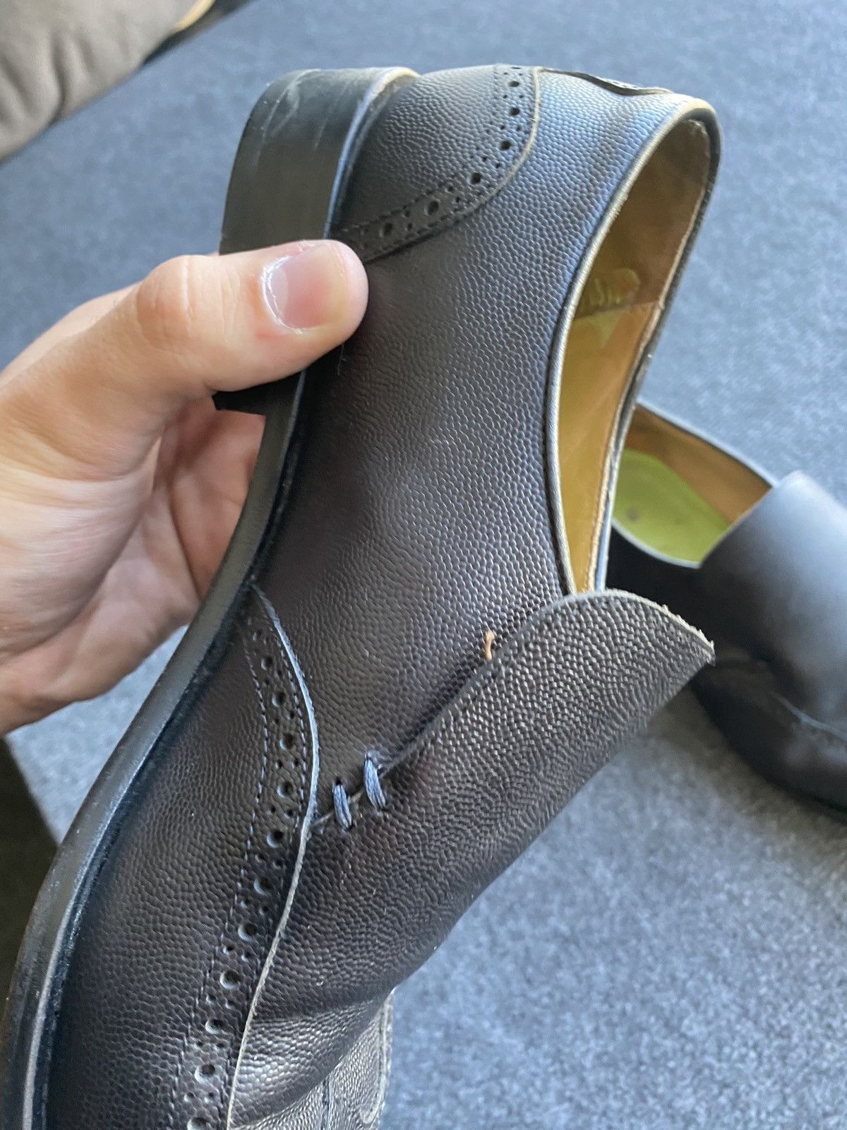 Oliver Sweeney 🔥Rare Oliver Sweeney black leather brogue slip on boots US12 Size US 12 / EU 45 - 11 Thumbnail