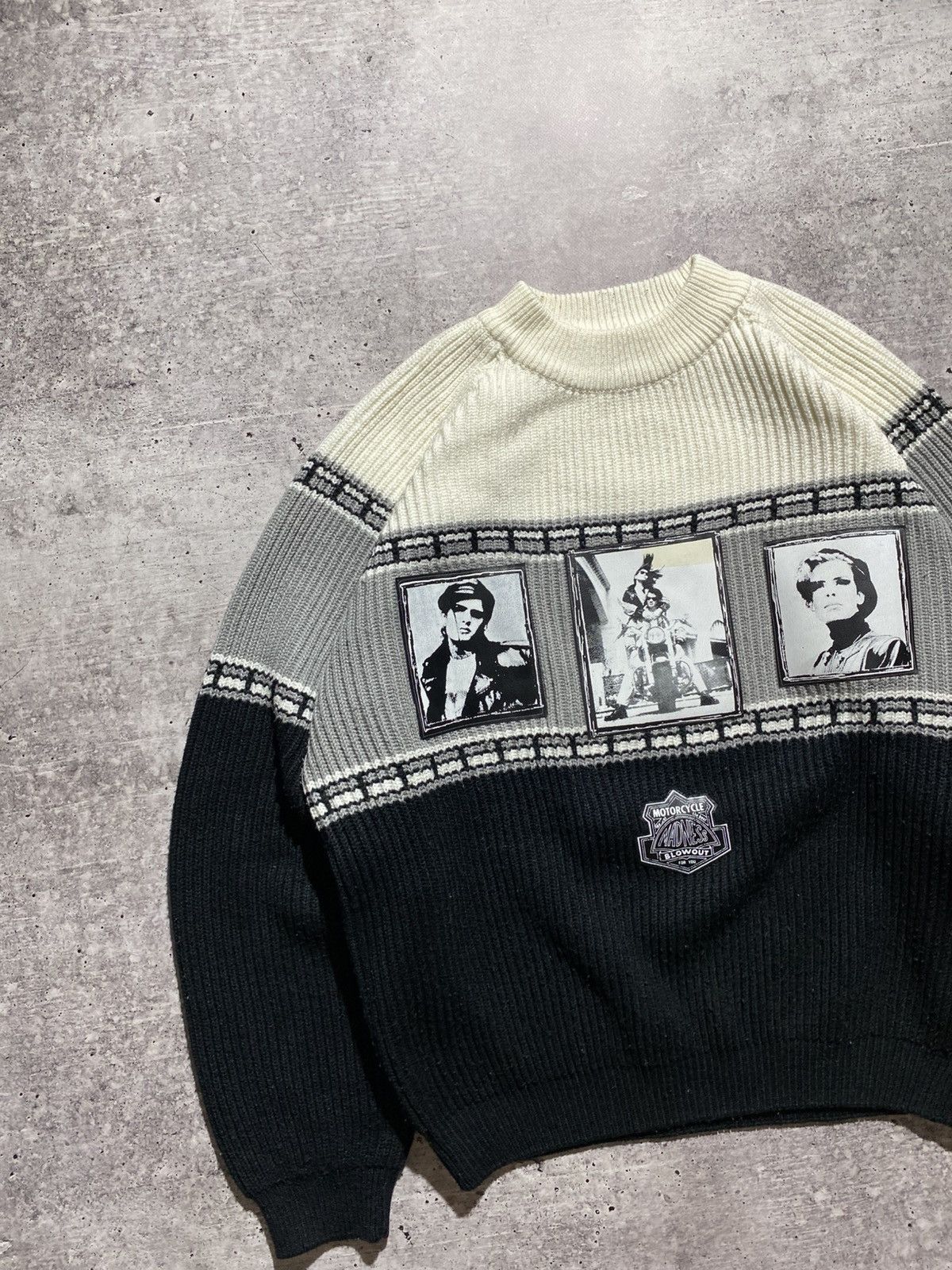 Harley Davidson × Vintage Motorcycle Blowout vintage sweater Size US M / EU 48-50 / 2 - 4 Thumbnail