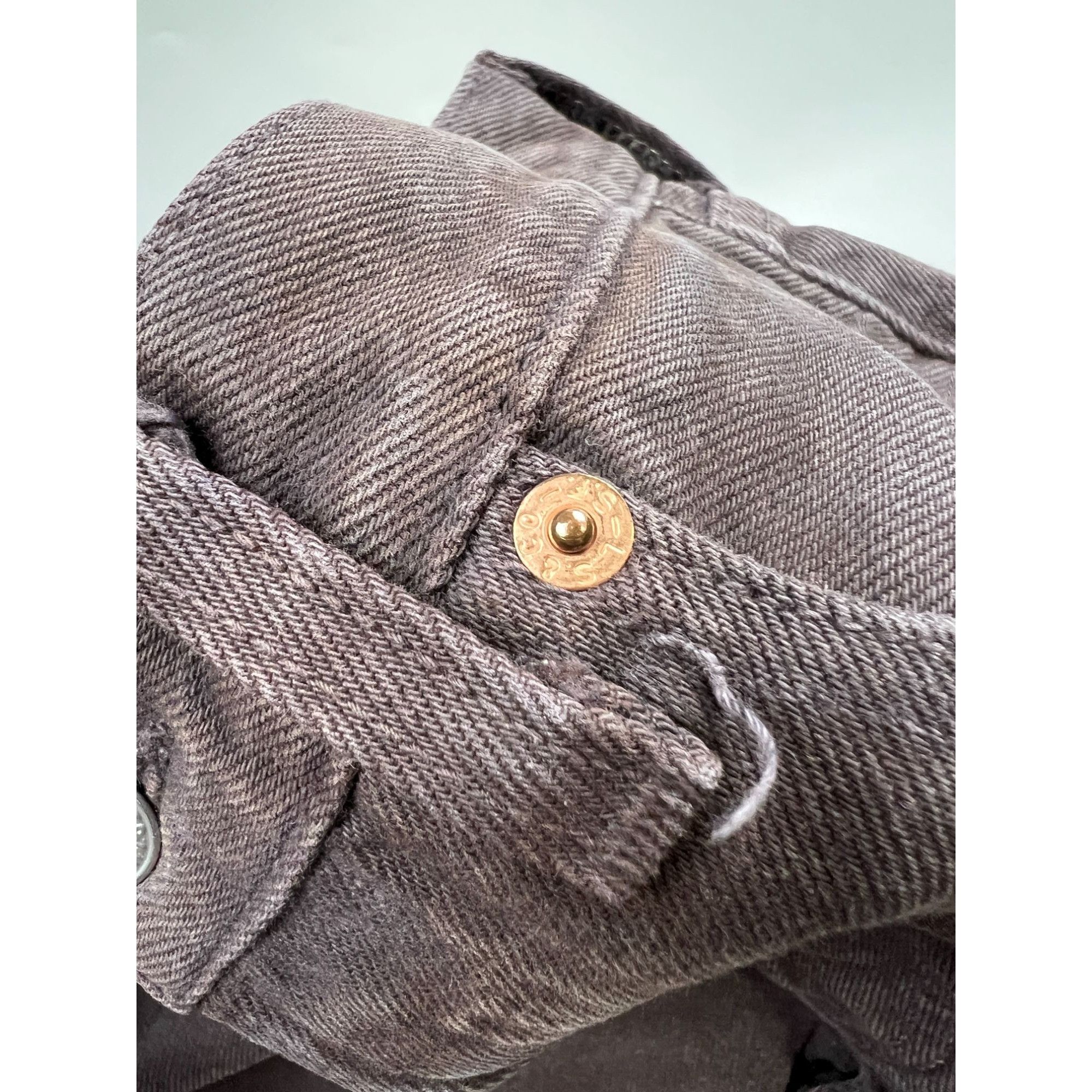 Levi's Levi’s 501 Made in USA Brown Denim Jeans Pants (Y0938) Size US 29 - 6 Thumbnail