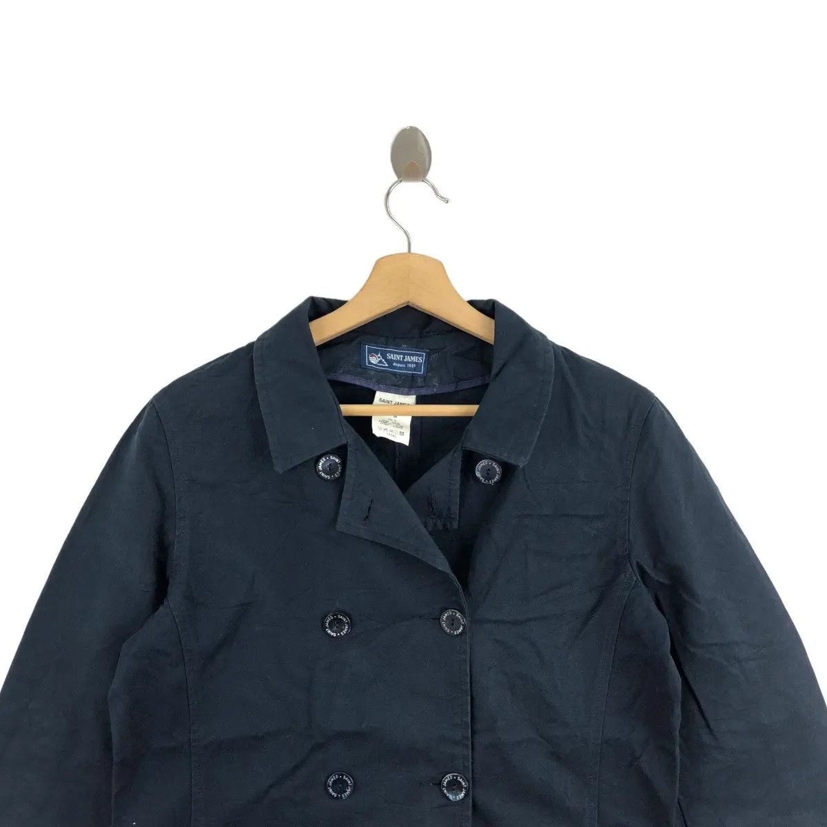 Saint James Vtg SAINT JAMES PARIS 1889 Cotton Peacoat Sport Coat Blazer Size M / US 6-8 / IT 42-44 - 6 Thumbnail