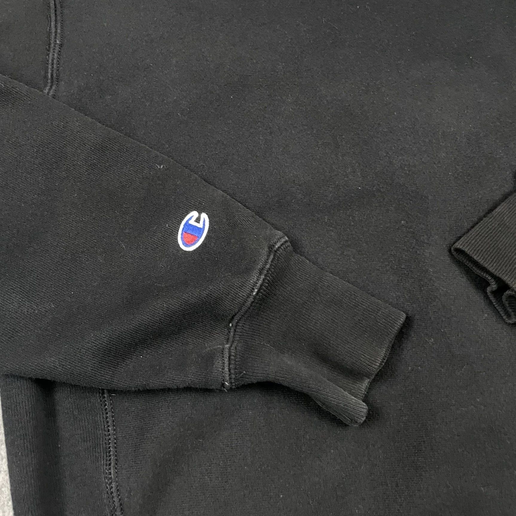 Champion Champion Hoodie Mens M Black Logo Reverse Weave Sweatshirt Casual Size US M / EU 48-50 / 2 - 7 Thumbnail