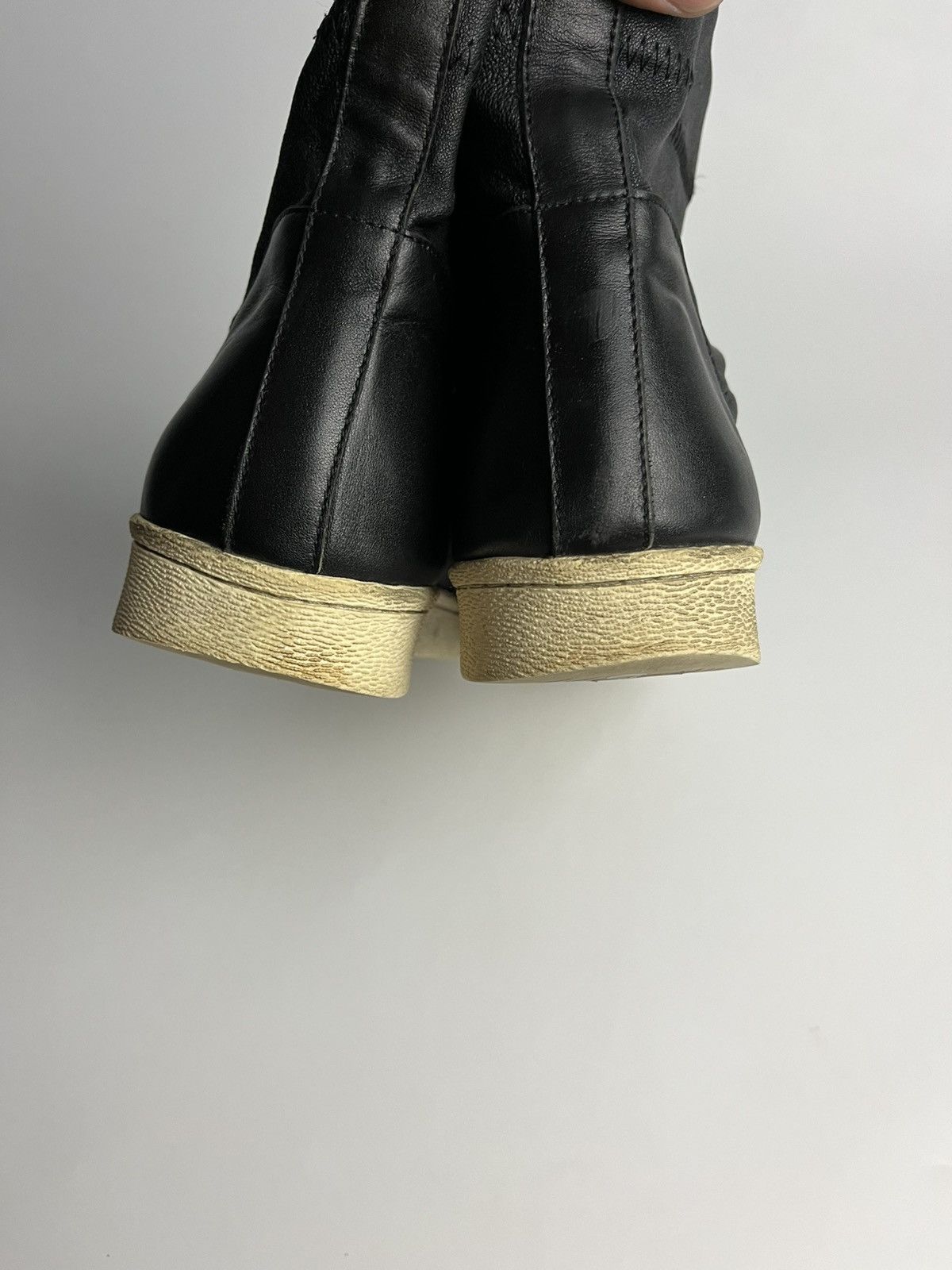 Adidas × Rick Owens Rick Owens x Adidas Superstar Stretch Boot - Black Leather Size US 9 / EU 42 - 11 Thumbnail