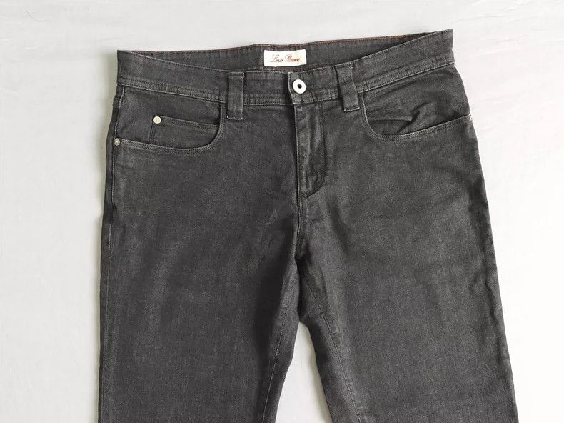 Loro Piana LORO PIANA Dark grey jeans Size US 33 - 2 Thumbnail