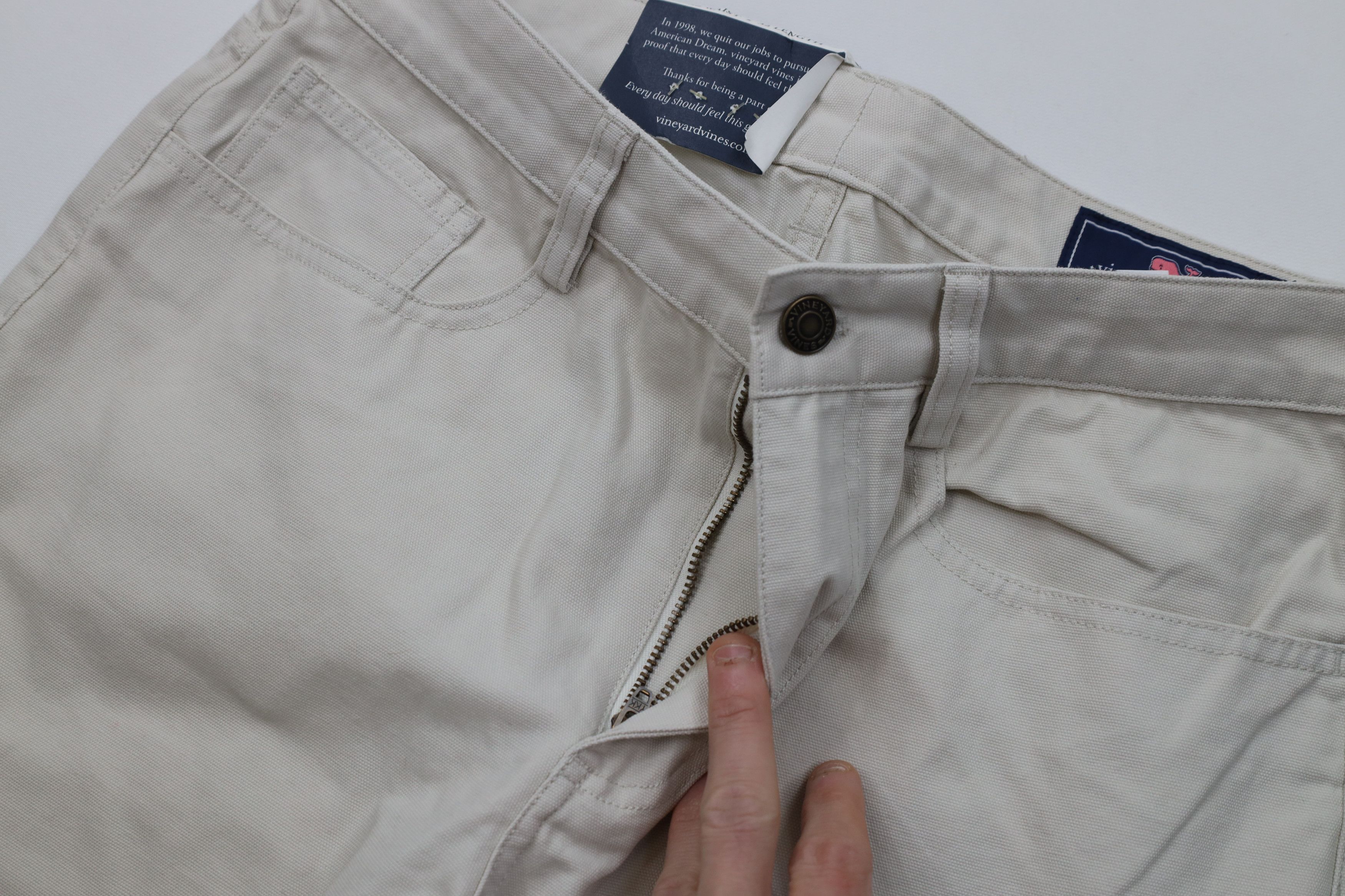 Vineyard Vines New Vineyard Vines 5 Pocket Straight Leg Pants Stone Beige Size US 30 / EU 46 - 6 Thumbnail