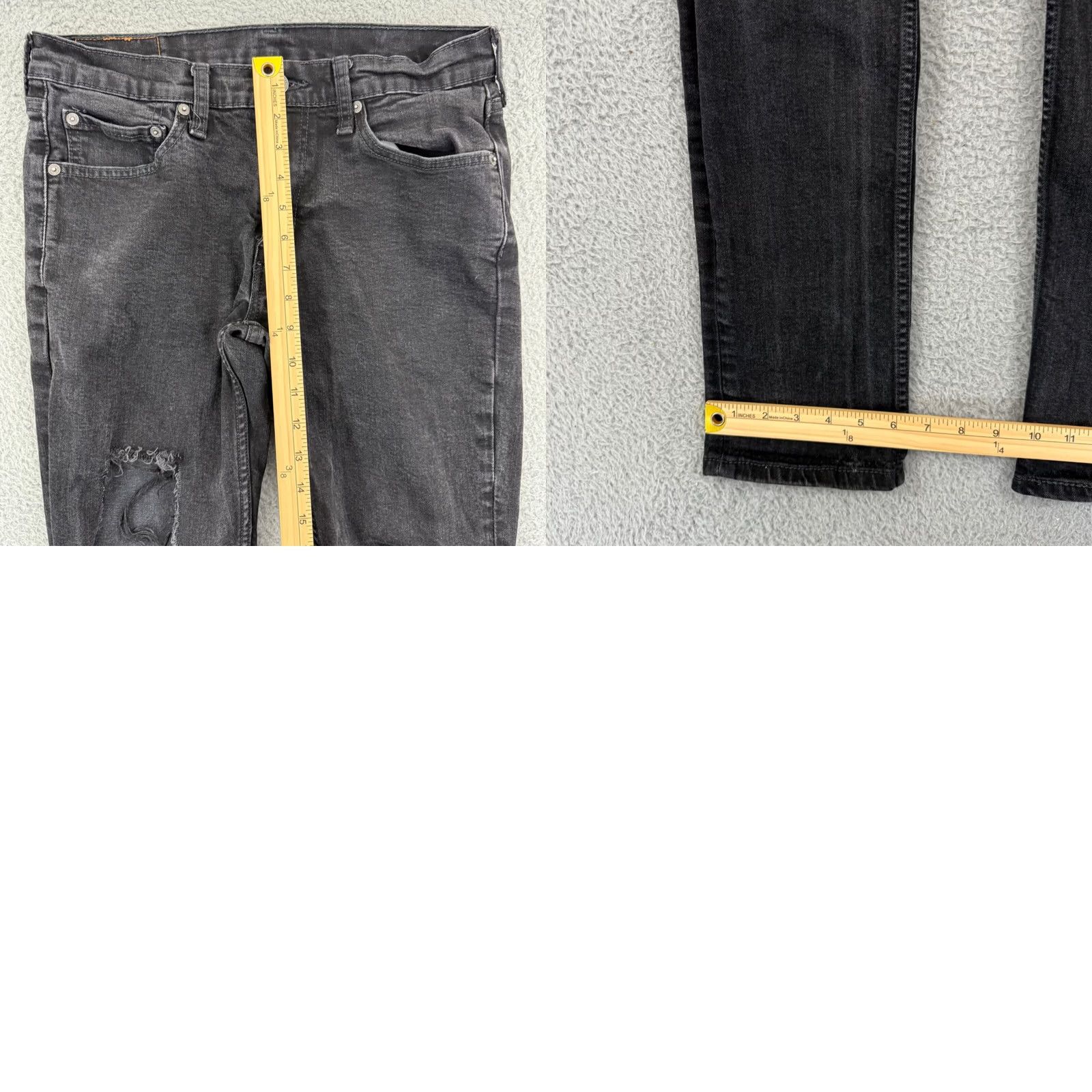 Levi's Levi’s 511 Jeans Men 32x30 Black Straight Stretch Den​im Pocket Cotton Size US 32 / EU 48 - 9 Thumbnail