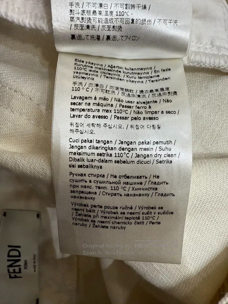 Fendi Fendi White monogram casual pants Size 26" / US 2 / IT 38 - 6 Thumbnail
