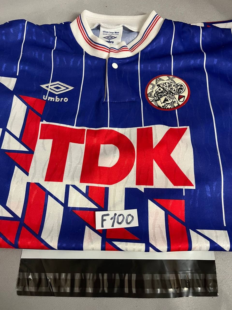 Umbro Umbro FC Ajax Tee T Shirt Soccer Jersey 1989 Vintage Size US XL / EU 56 / 4 - 19 Thumbnail