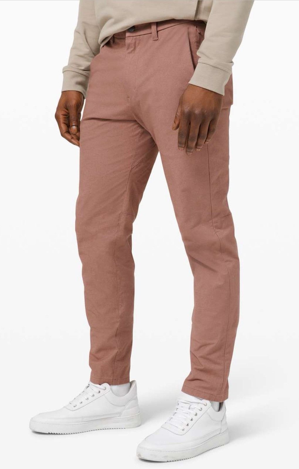 Lululemon $128 Lululemon Commission Mauve Earth Clay Dye Tapered Pants Size US 32 / EU 48 - 1 Thumbnail