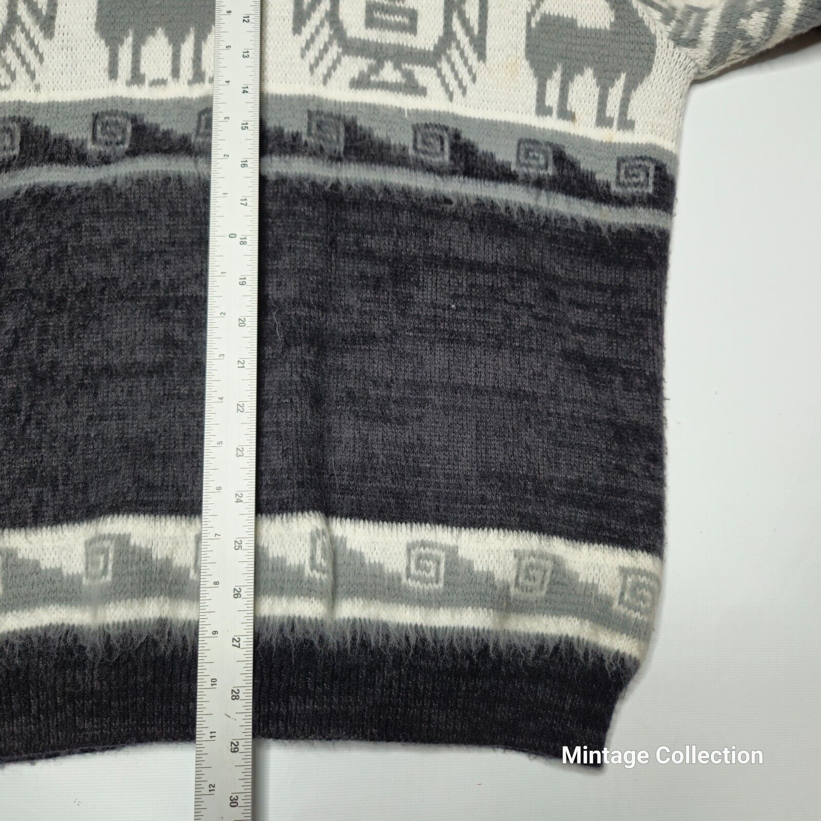 Other VINTAGE INCA ARTESANIAS WOVEN KNIT WOOL CARDIGAN SWEATSHIRT Size US M / EU 48-50 / 2 - 9 Thumbnail