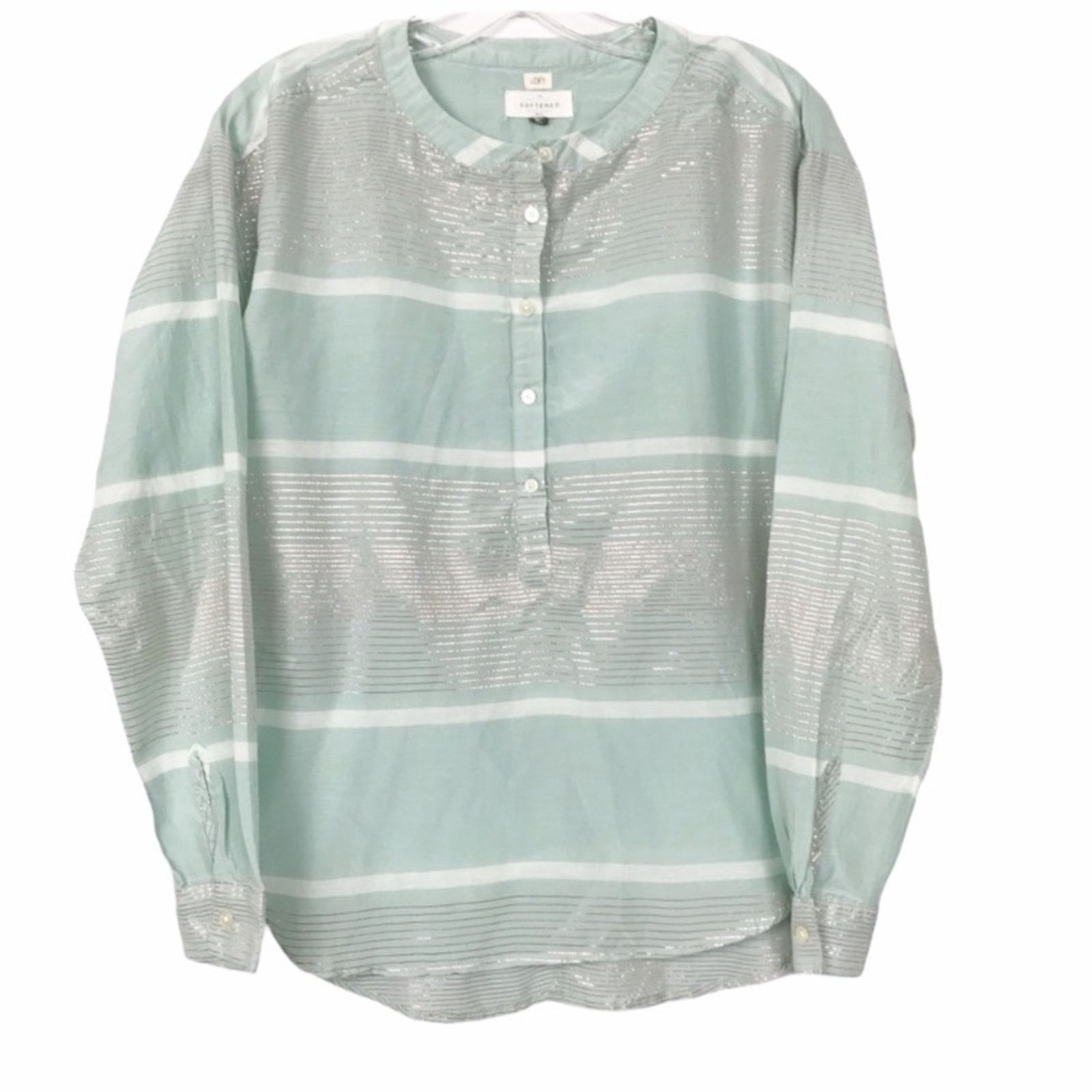 Loft Ann Taylor Loft Softened Popover Blouse Size XS / US 0-2 / IT 36-38 - 1 Thumbnail
