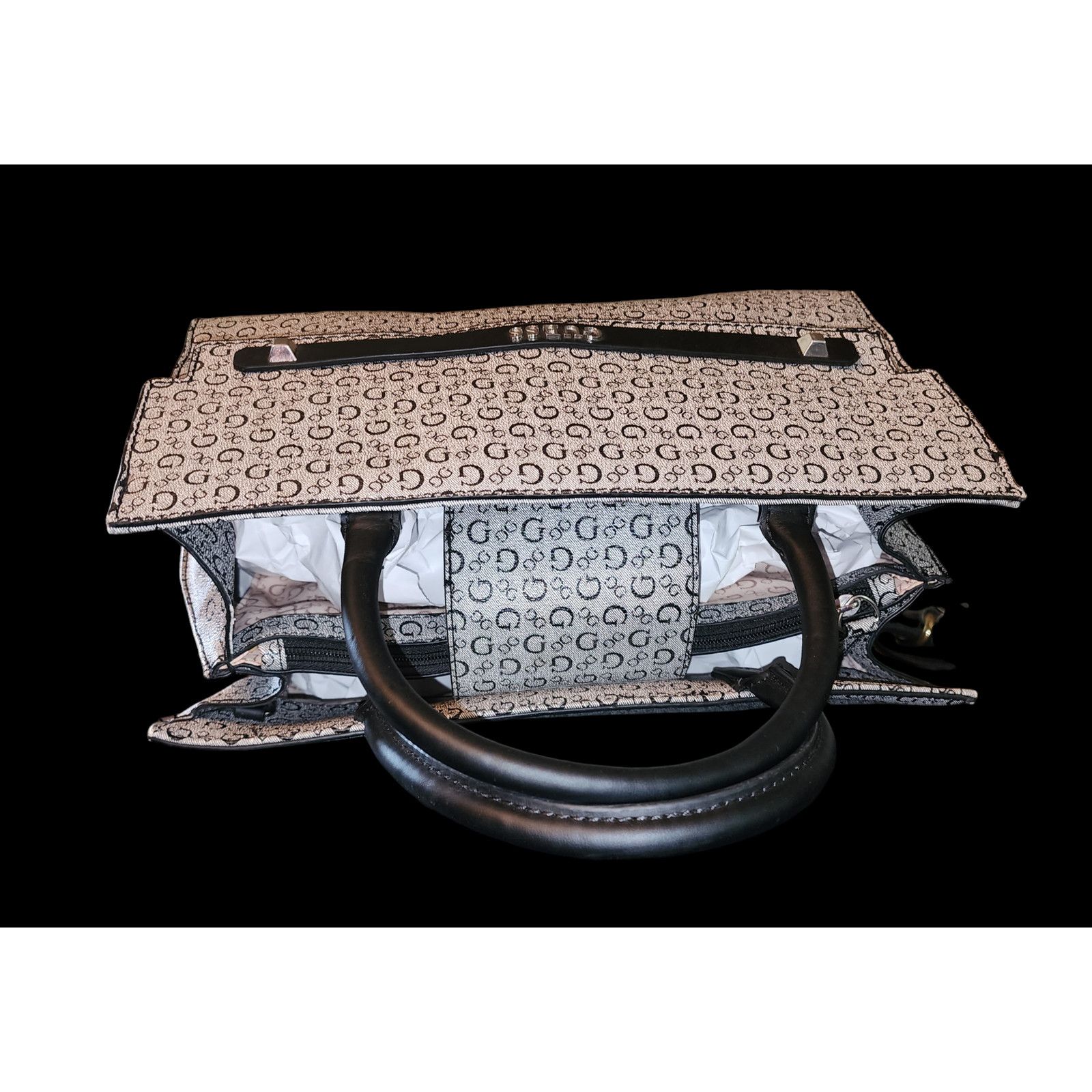 Guess Guess Gleeson black, gray faux-leather Satchel and wallet Size ONE SIZE - 14 Thumbnail