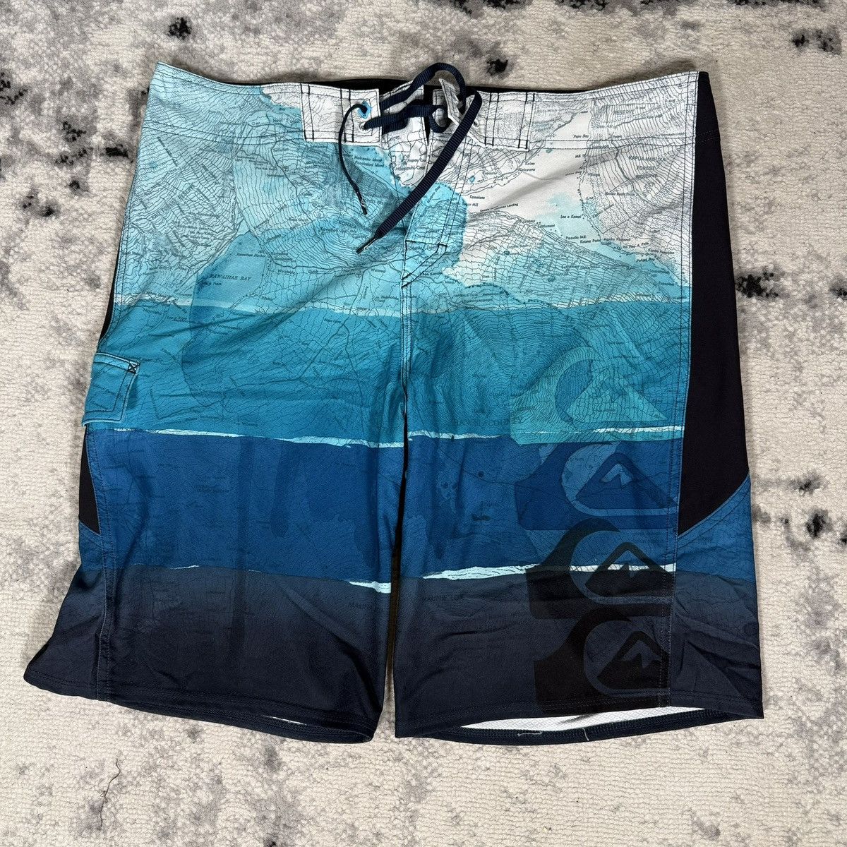 Quiksilver Rare Y2K Quiksilver Kelly Slater World Map Board Shorts Size US 36 / EU 52 - 1 Thumbnail