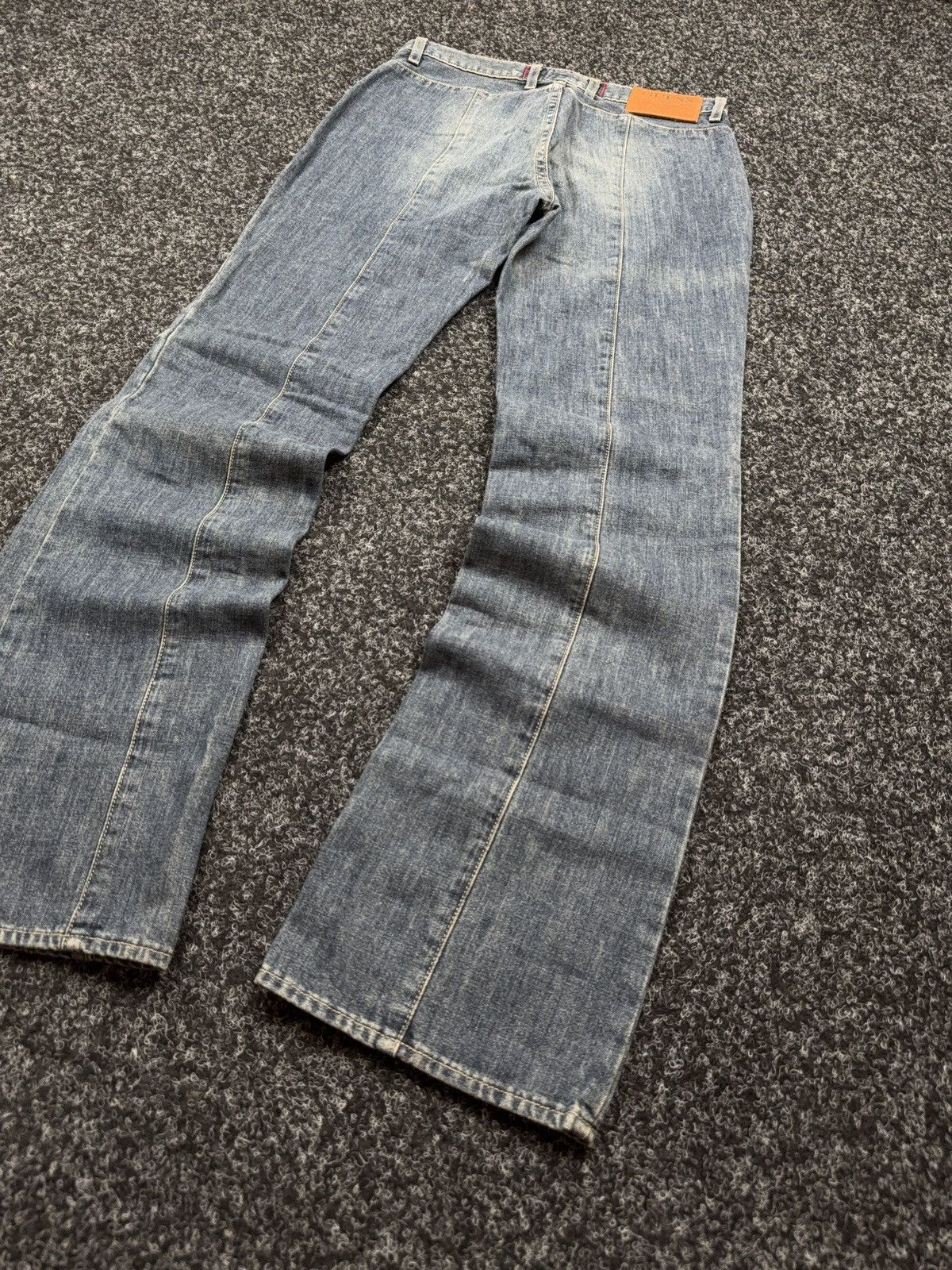 Guess Archive Y2K Guess Western USA Retro 00s Lace Up Denim Jeans Size 28" / US 6 / IT 42 - 12 Thumbnail