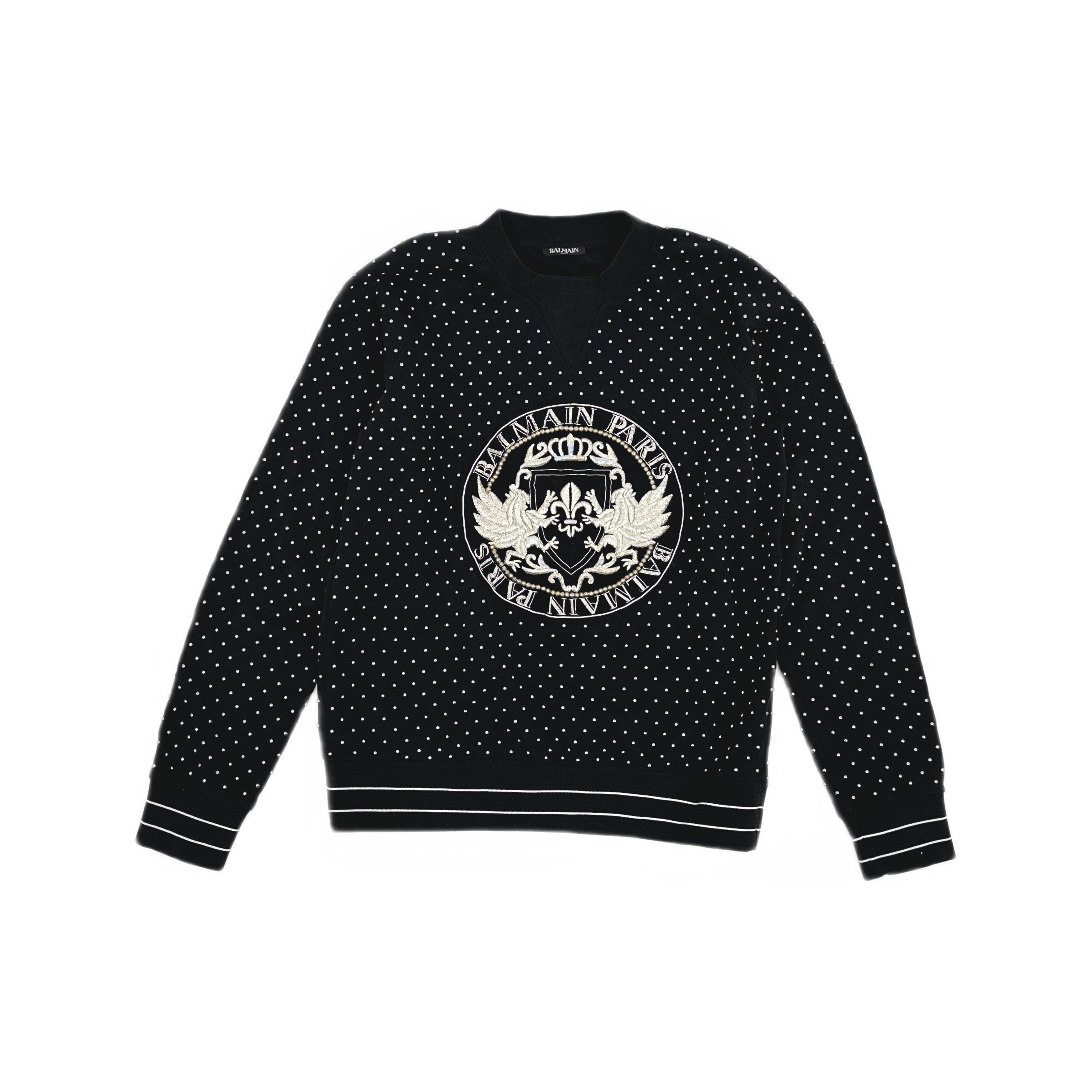 Balmain Balmain Studded Logo Sweatshirt Size L Size US L / EU 52-54 / 3 - 1 Thumbnail