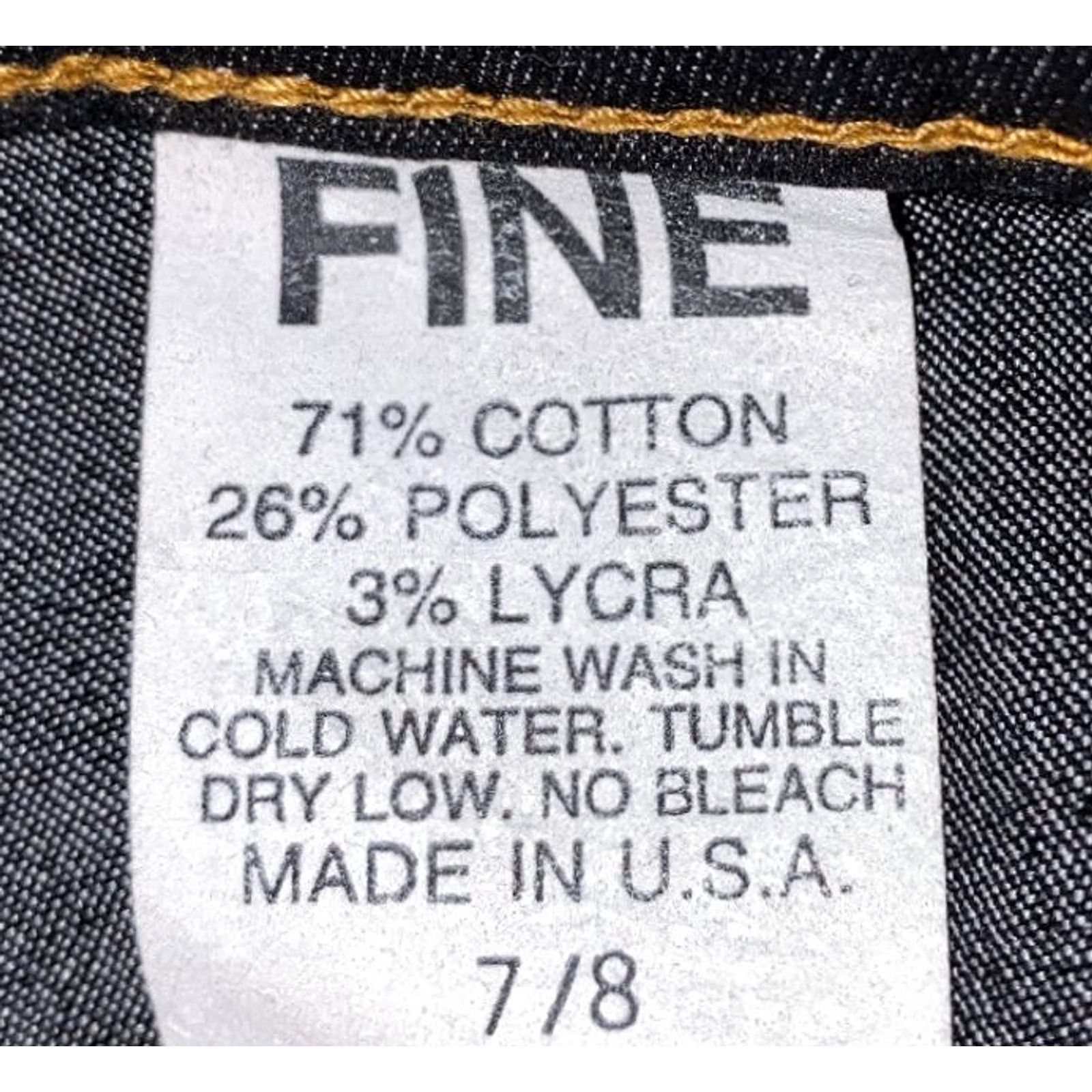 Vintage Fine Womens Size 7/8 Black Cotton/Polyester Zip Capris USA Made NEW 1980’s Vtg Size ONE SIZE - 6 Thumbnail