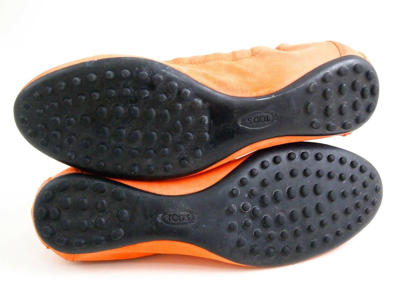 Tod's Tod's Ballet Flats Orange Suede Womens EU 36.5 US 6.5 Size US 6.5 / IT 36.5 - 9 Thumbnail
