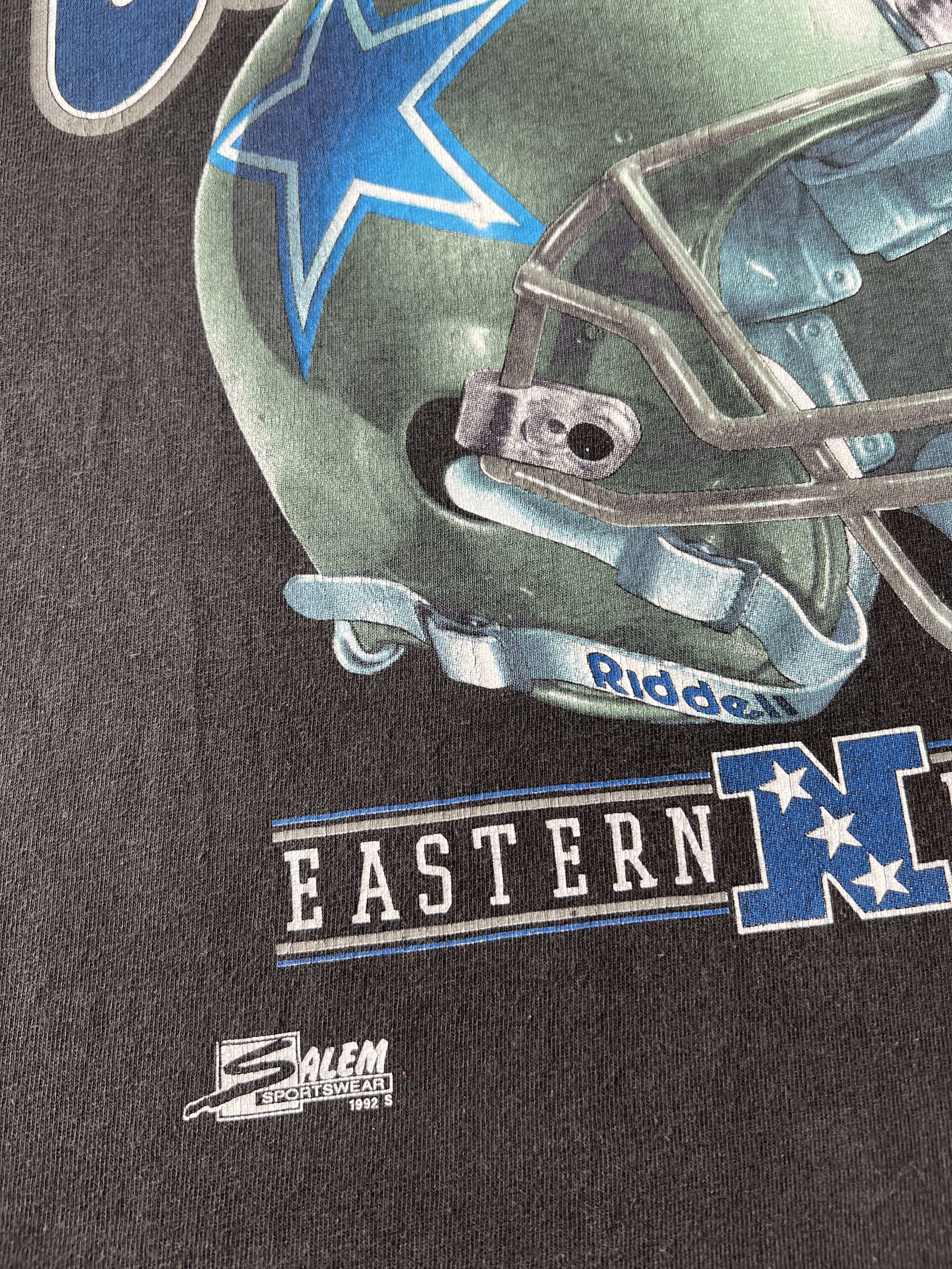 NFL Vintage 1992 Dallas Cowboys NFL Salem Black T-shirt Size US XL / EU 56 / 4 - 7 Thumbnail