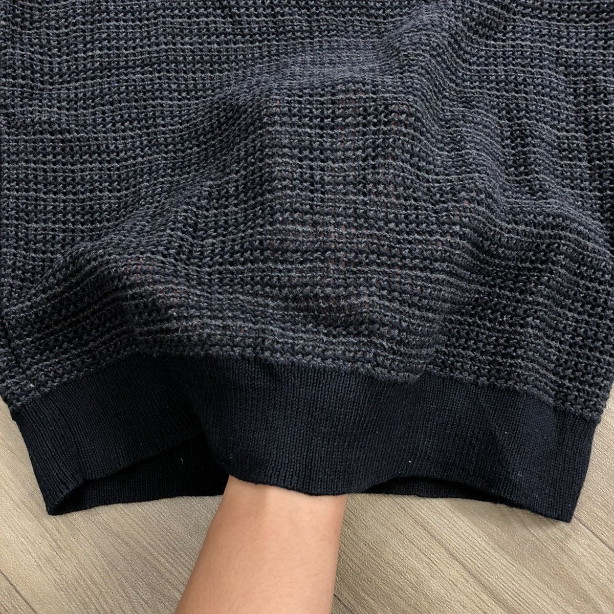 A.P.C. × Designer × Vintage Vintage A.P.C. Semi-Sheer Transparency Knit Sweater Grunge Size US S / EU 44-46 / 1 - 8 Thumbnail