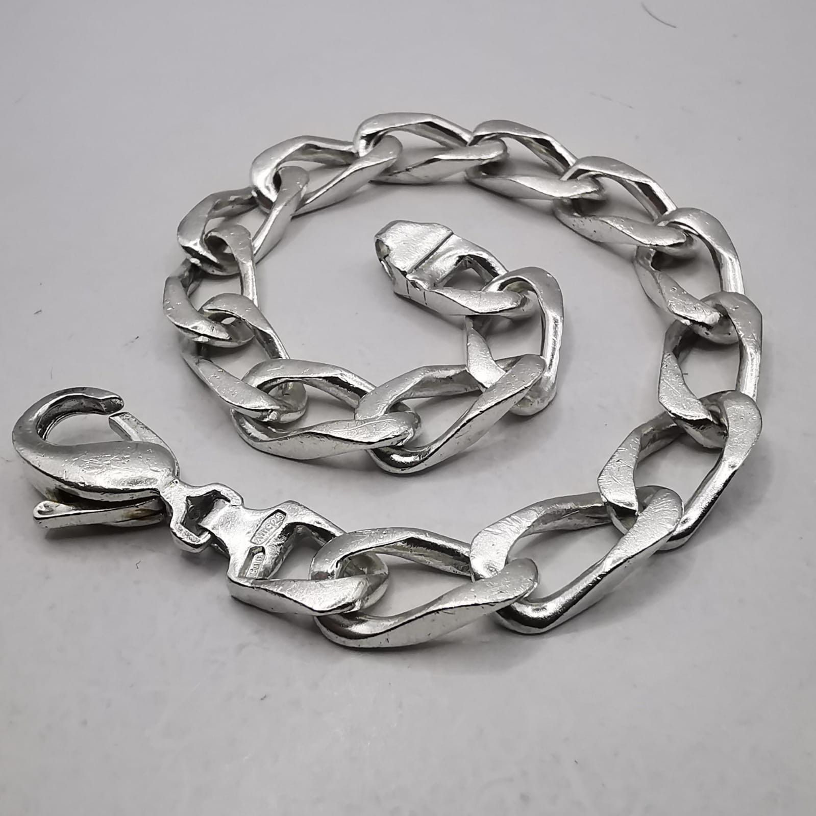Sterling Silver Vintage Bracelet Jewelry,925 Sterling Silver,Handmade 19,27g Size ONE SIZE - 1 Thumbnail