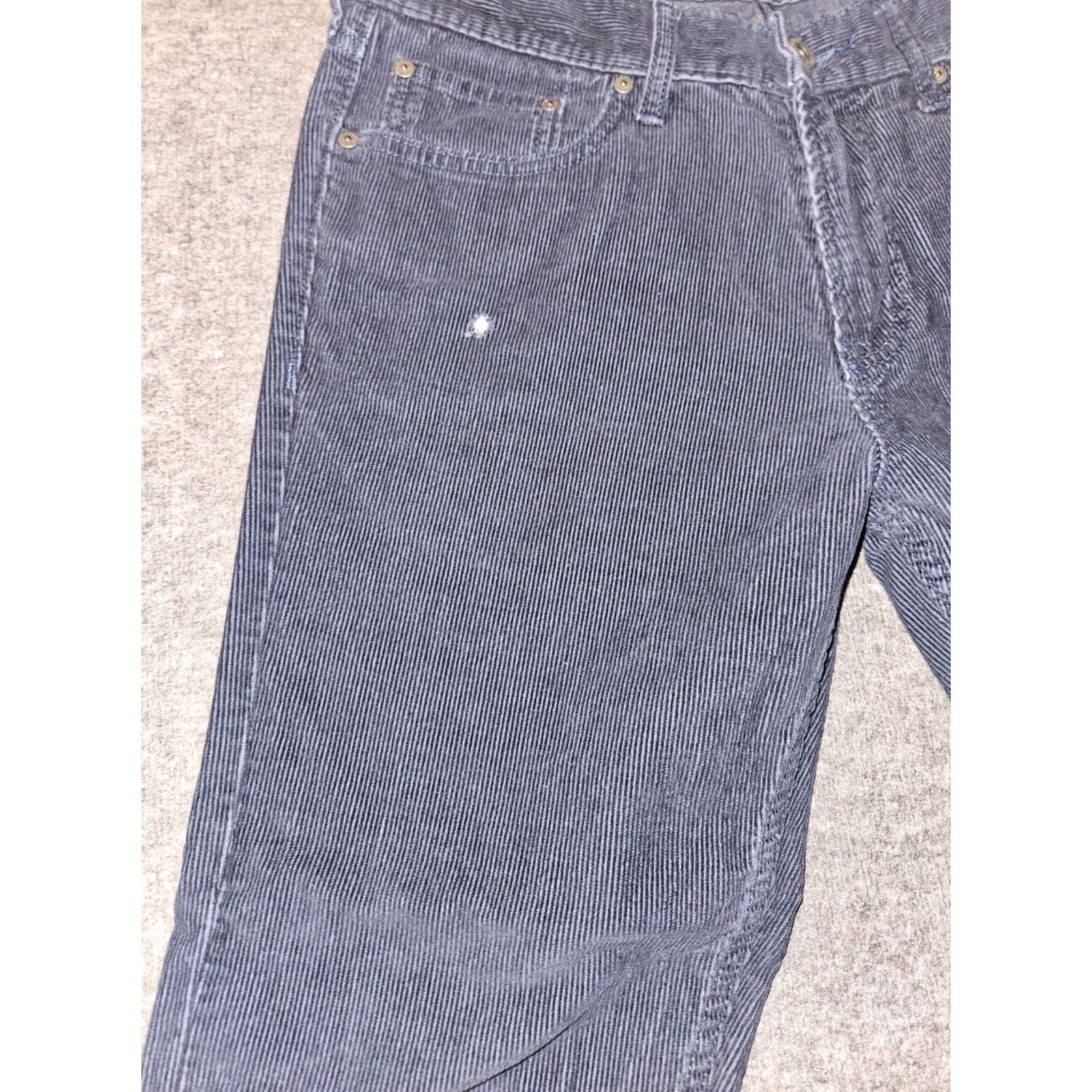 Old Navy Old Navy Corduroy Straight Leg Pants Men 33x32 Blue Low Rise Casual Slim Pockets Students? Size US 33 - 7 Thumbnail