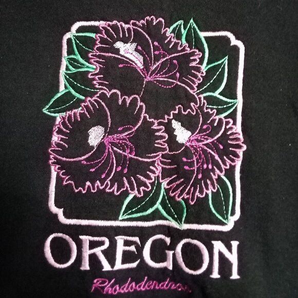 Jerzees × Vintage Vintage Oregon Rhododendron Embroidered Crewneck Sweatshirt Size US XL / EU 56 / 4 - 1 Thumbnail