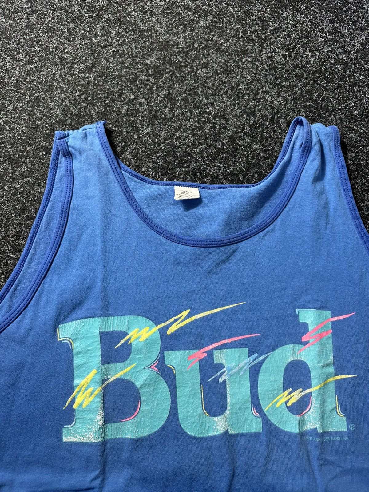 Budweiser × Vintage 🚨1991 Vintage Budweiser Beer T Shirt Coors Corona Carlsberg Size US XL / EU 56 / 4 - 4 Thumbnail