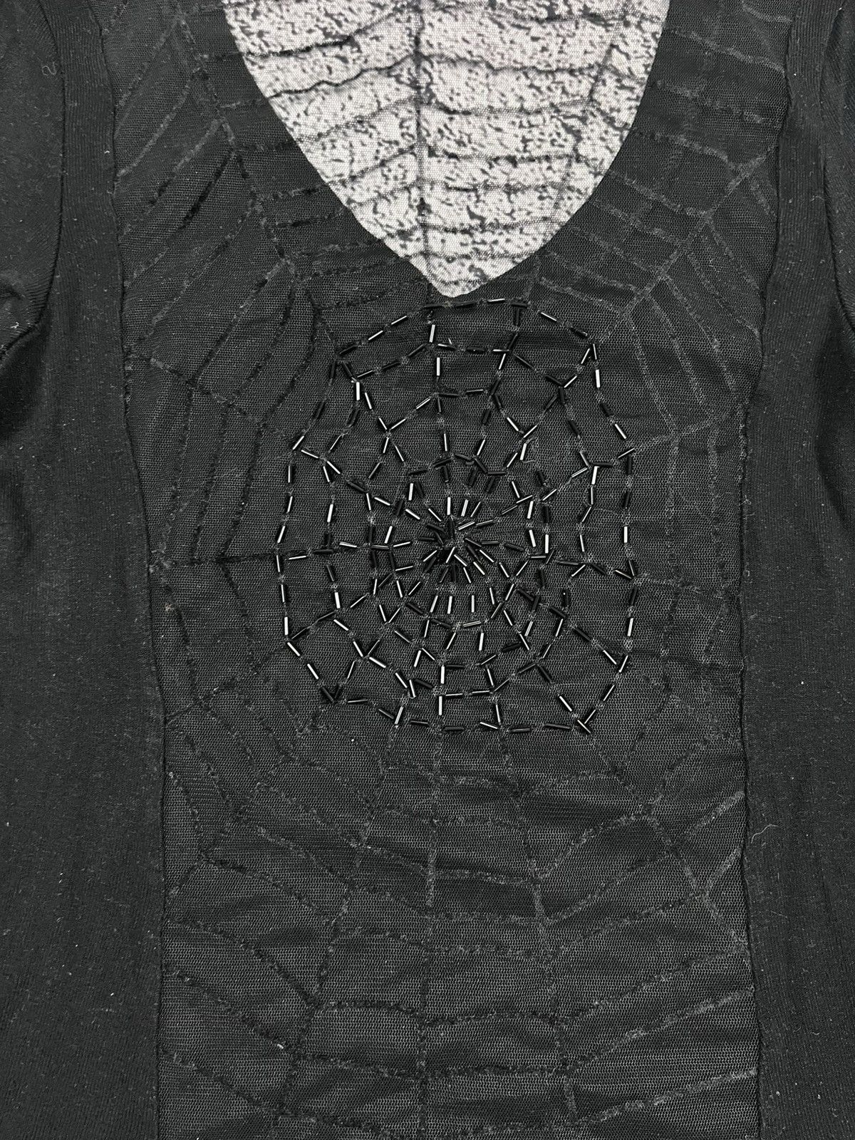 Roberto Cavalli Vintage Roberto Cavalli Logo Web Mesh back Longsleeve blouse Size L / US 10 / IT 46 - 5 Thumbnail