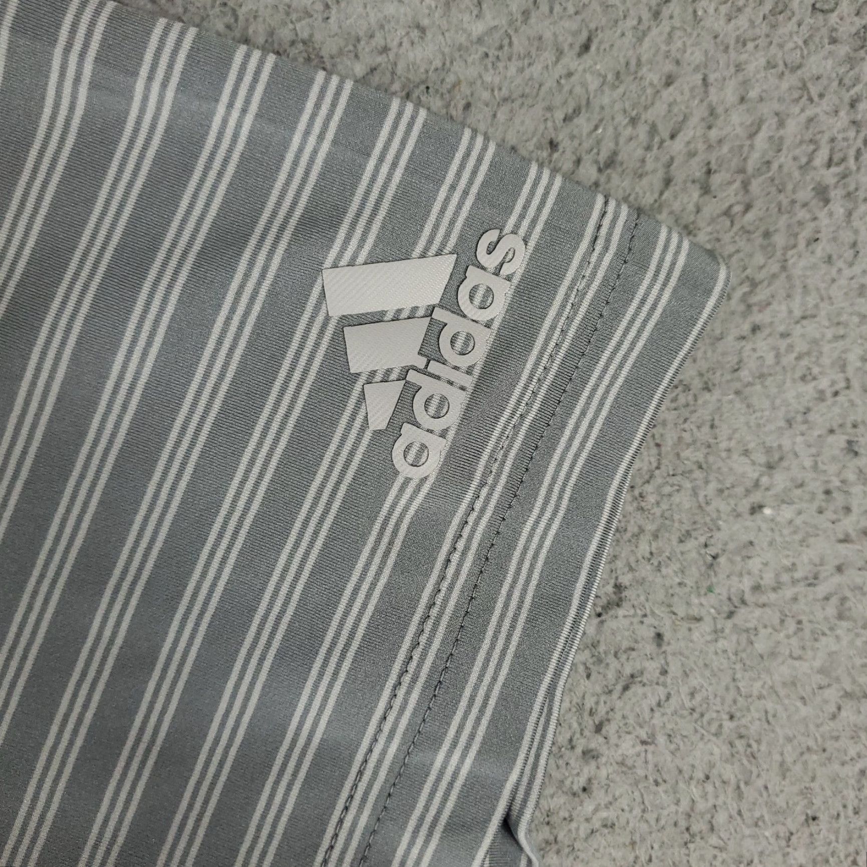 Adidas Adidas Polo Shirt Mens XL Gray Striped Polo Shirt Casual Golf Short Sleeve - Adidas Golf Casual Men’s XL Gray Stripe Polo Size US XL / EU 56 / 4 - 3 Thumbnail