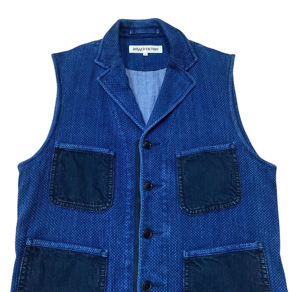 Japanese Brand ☀️Rugged Factory indigo vest Size US S / EU 44-46 / 1 - 5 Thumbnail