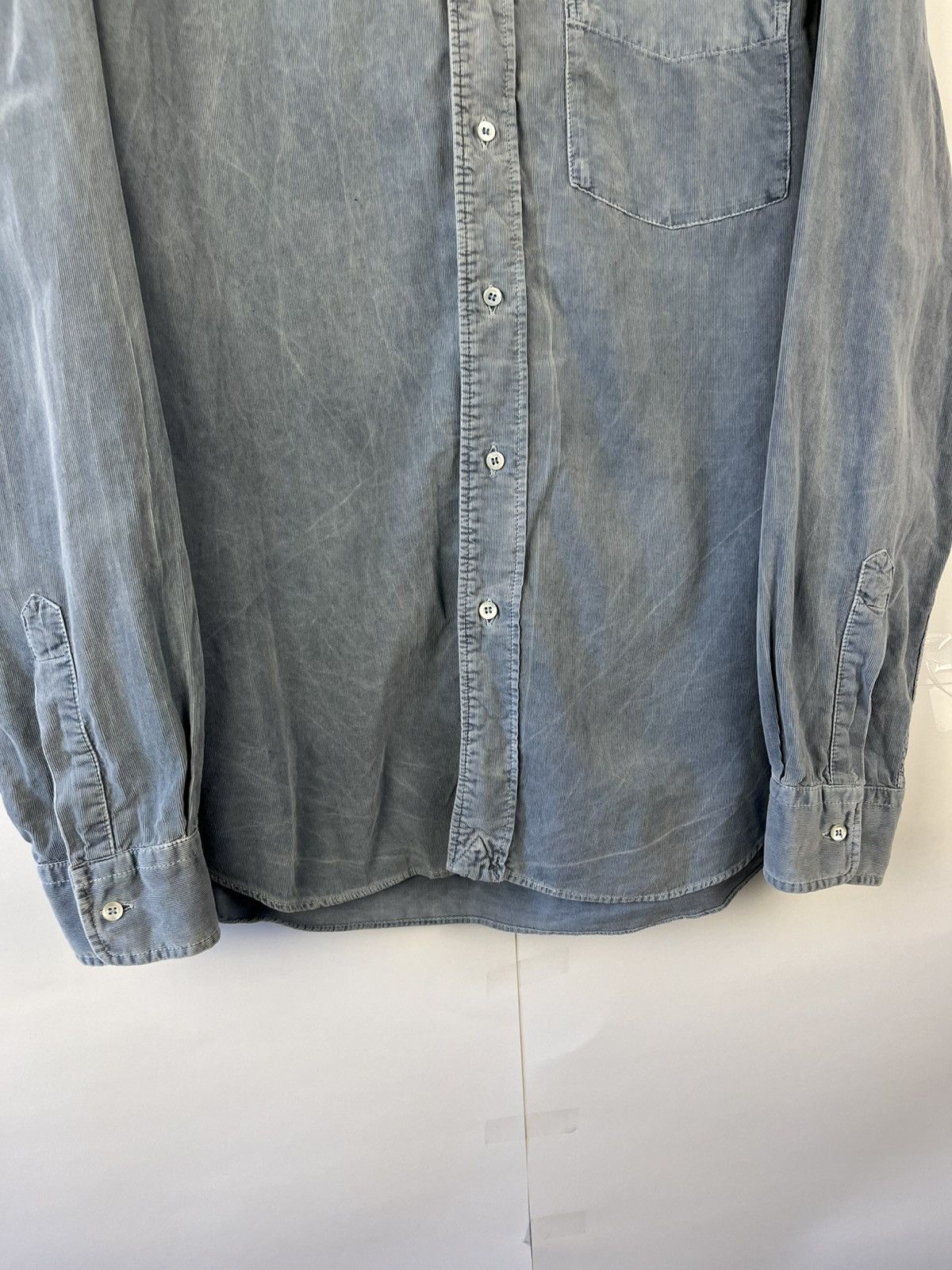 Aspesi Aspesi Garment Dyed Y2K Cotton Lond Sleeve Shirt Button Up Size US L / EU 52-54 / 3 - 4 Thumbnail