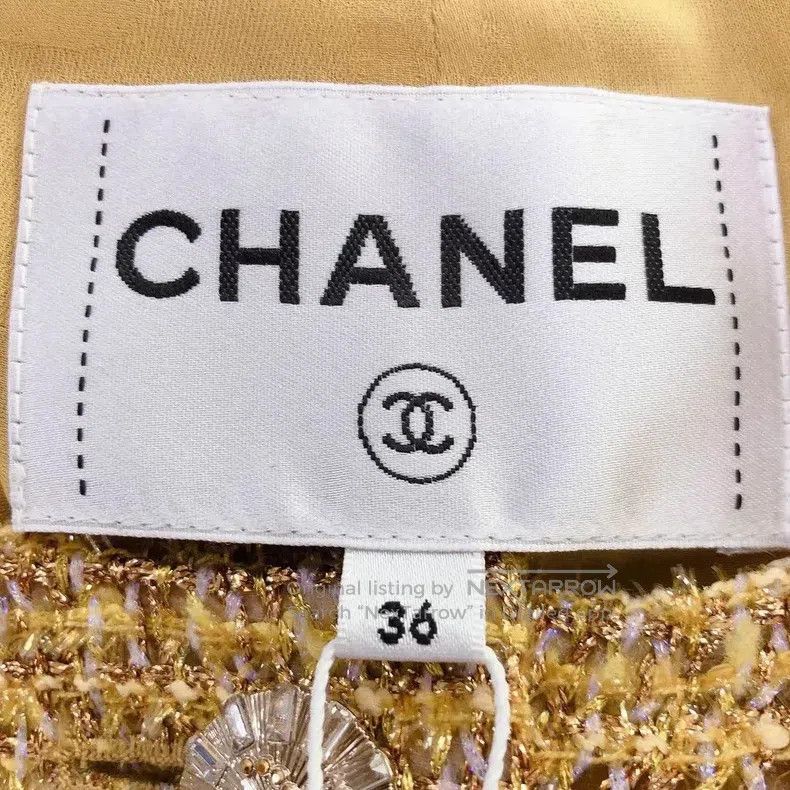 Chanel Chanel 23C golden yellow thick flower tweed coat Size XS / US 0-2 / IT 36-38 - 5 Thumbnail