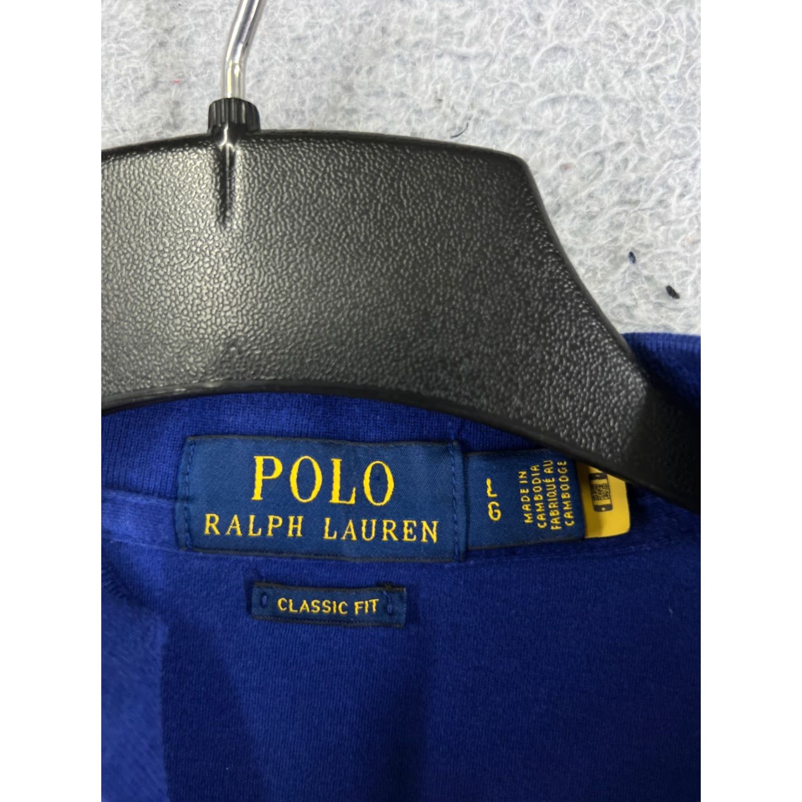 Ralph Lauren VINTAGE Ralph Lauren Polo Shirt Men L Blue Polo Short Sleeve 100% Cotton Jersey Slim Embroidered Logo Golf Pony Shirt Neck Collared Button Wind? Size US L / EU 52-54 / 3 - 3 Thumbnail