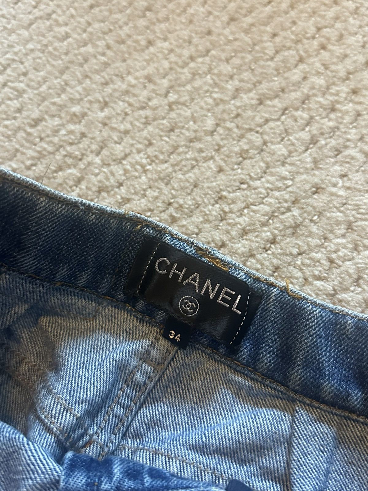 Chanel CHANEL Denim Pants Size 34 – Owned by BLACKPINK Lisa Size 25" / US 0 / IT 36 - 4 Thumbnail