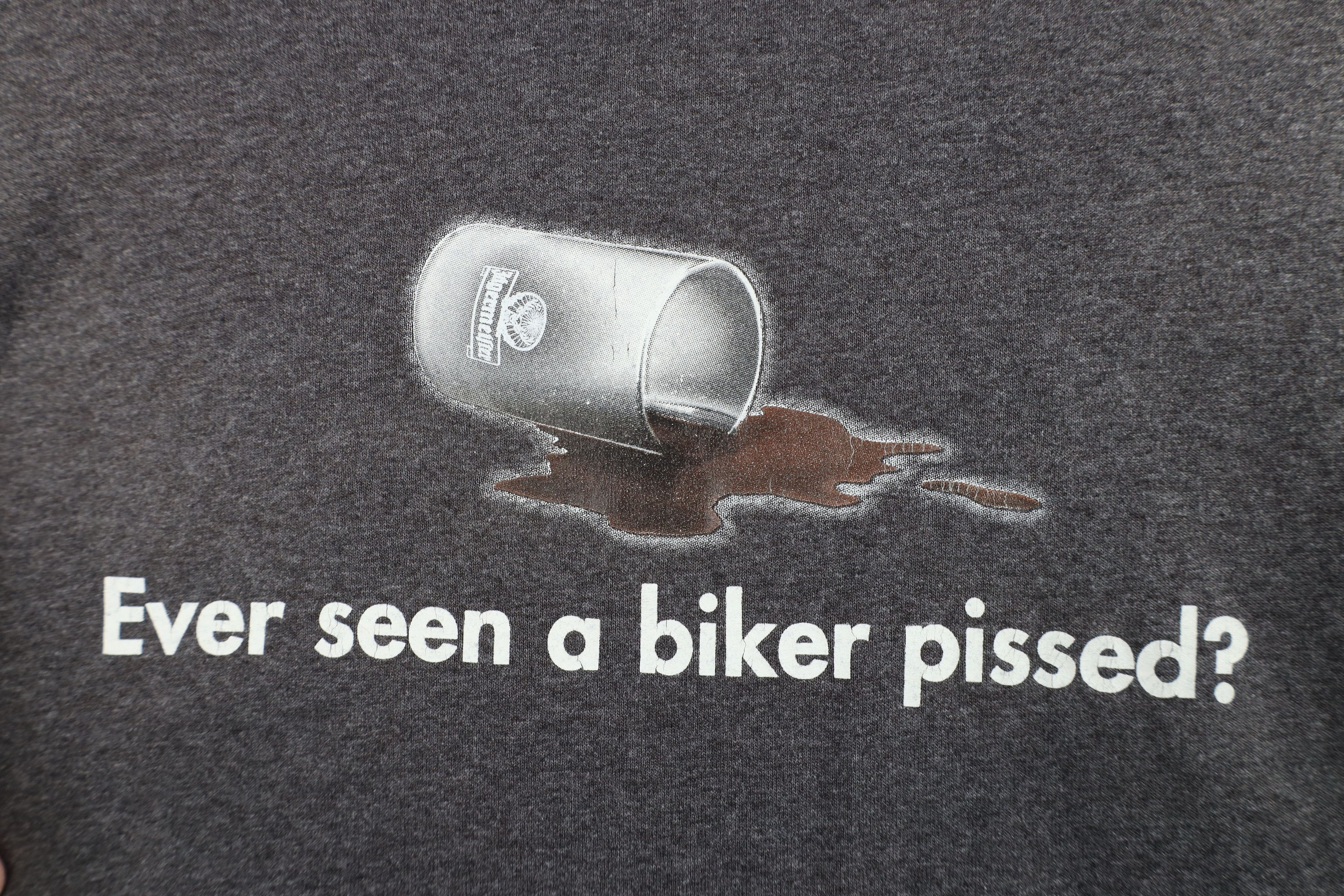 Vintage Vintage Jagermeister A Biker Pissed Spilled Shot T-Shirt Size US XL / EU 56 / 4 - 8 Thumbnail