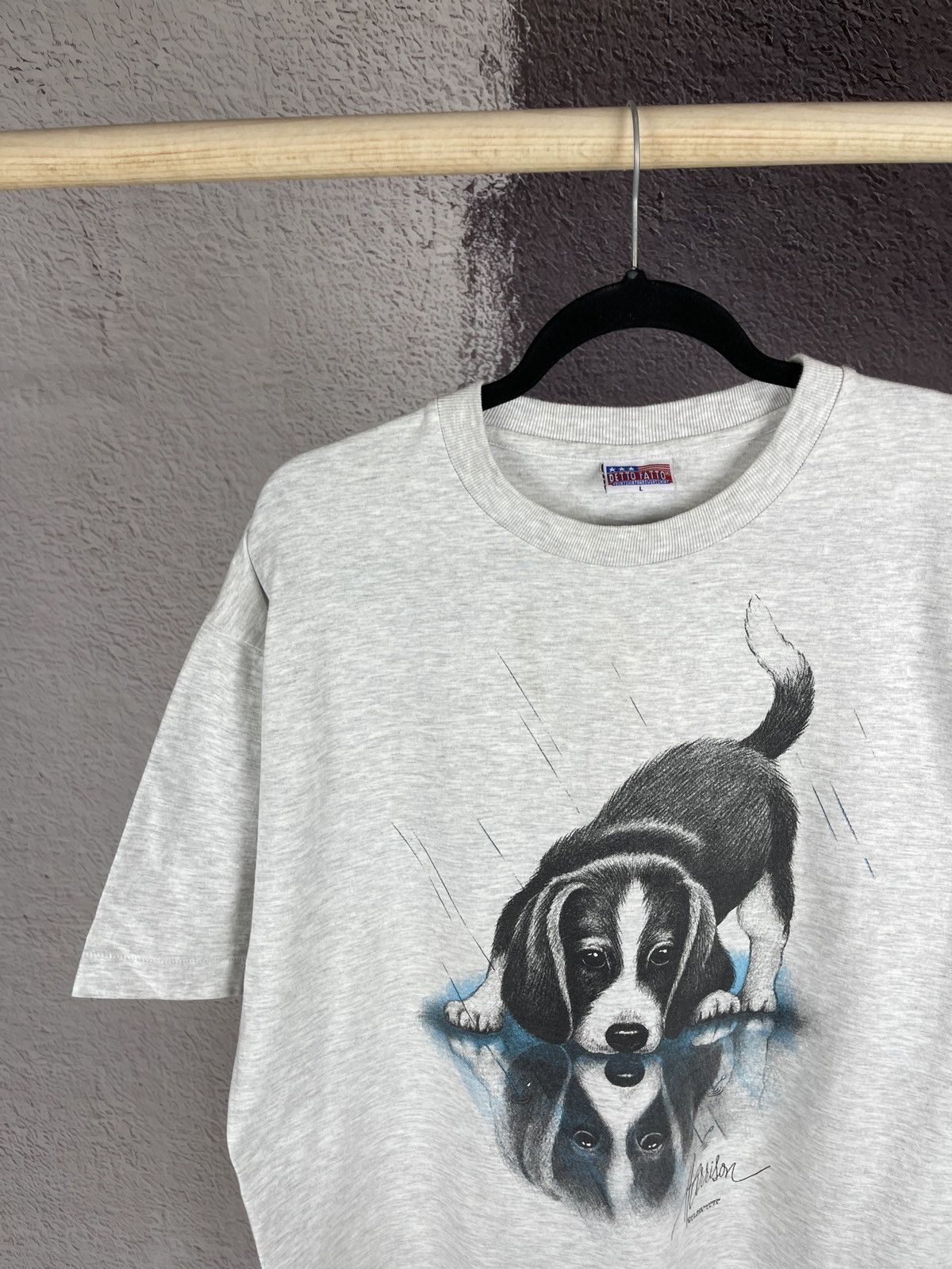 Other Bob Harrison vintage 90s grey big Dog logo Wildside tee Size US L / EU 52-54 / 3 - 3 Thumbnail